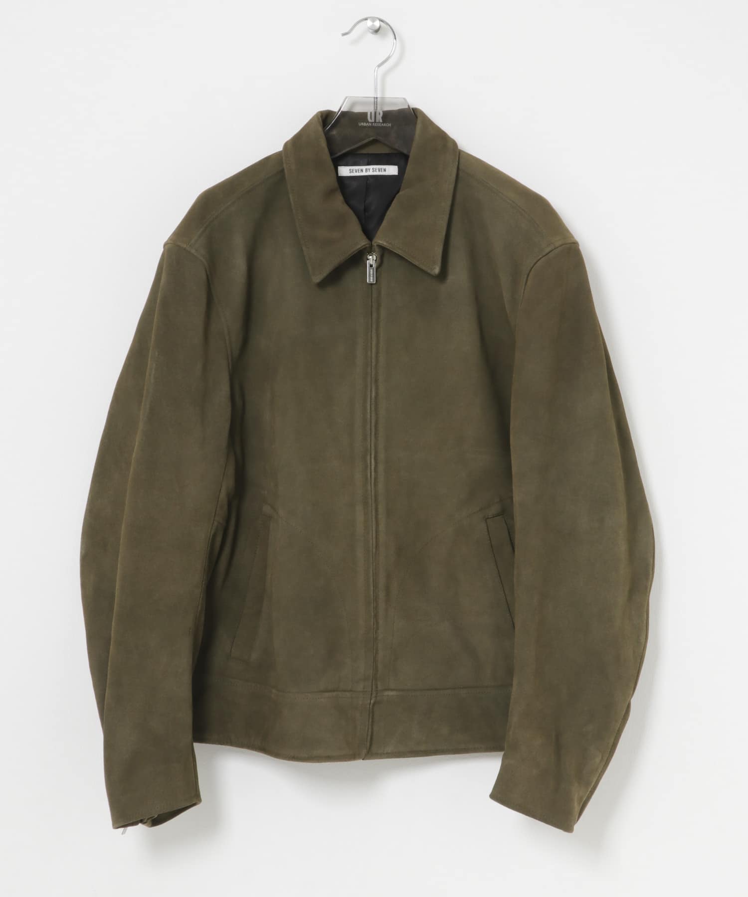 『別注』SEVEN BY SEVEN×URBAN RESEARCH　LEATHER BLOUSON OLIVE M
