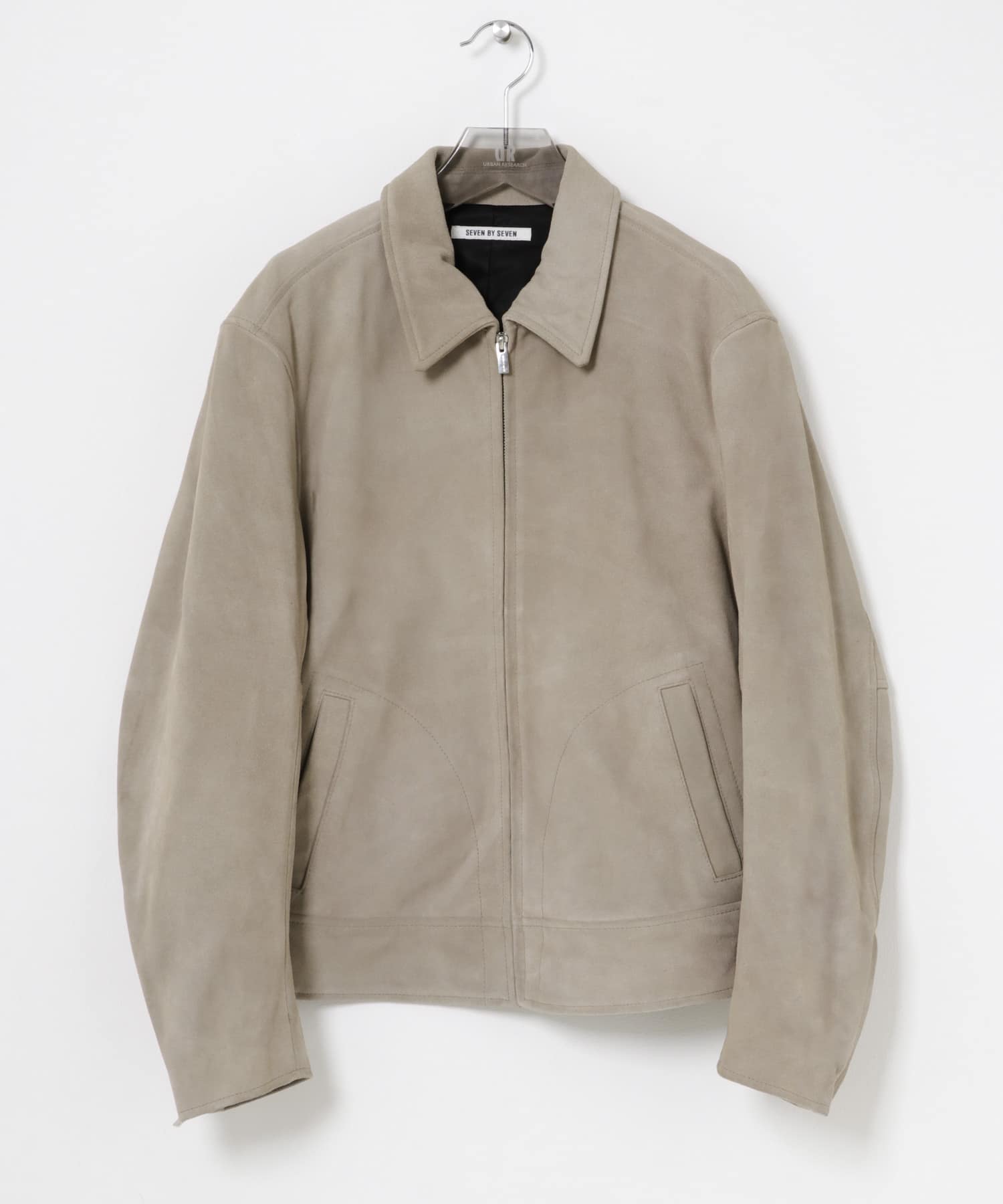 『別注』SEVEN BY SEVEN×URBAN RESEARCH　LEATHER BLOUSON ECRU M