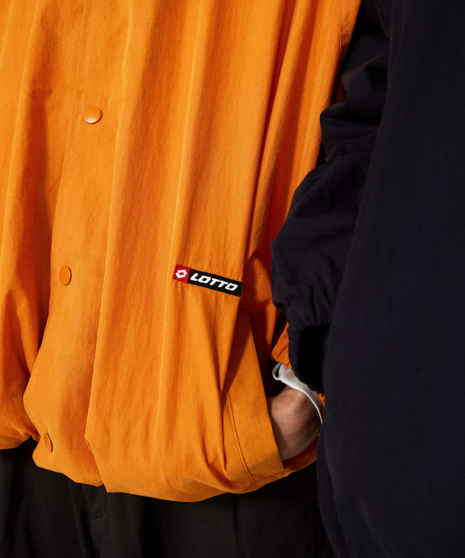 LOTTO　AUTHENTIC COACH JACKET ORANGE M