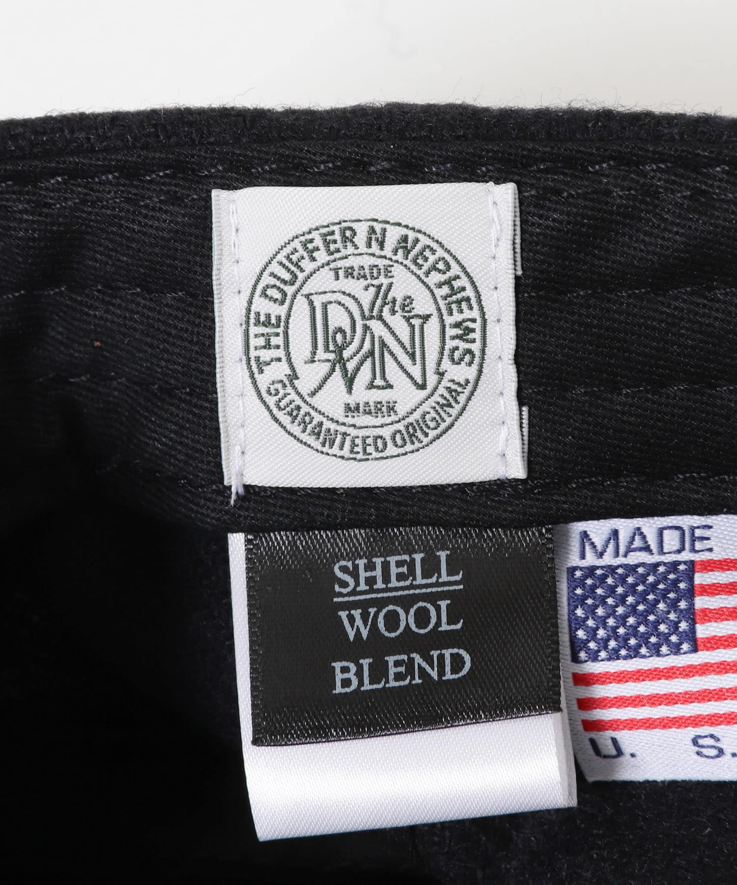 The DUFFER N NEPHEWS　MUSICIANS WOOL B.B CAP BLACK Free