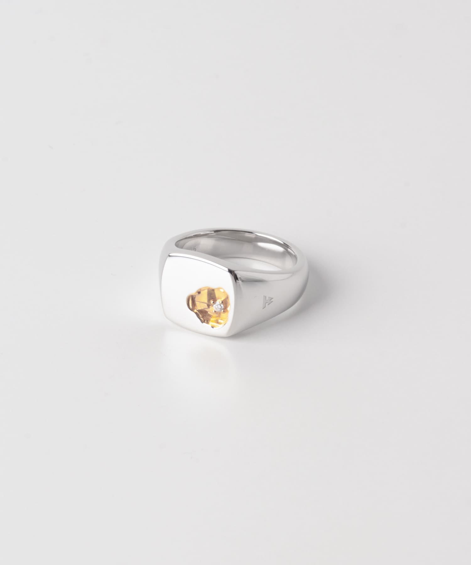 TOM WOOD　Mined Ring Small Diamond
