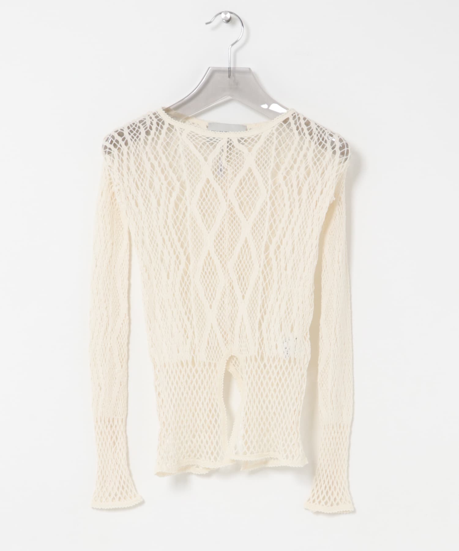 EUCHRONIA　STRETCH LACE LONG-SLEEVE T-SHIRTS