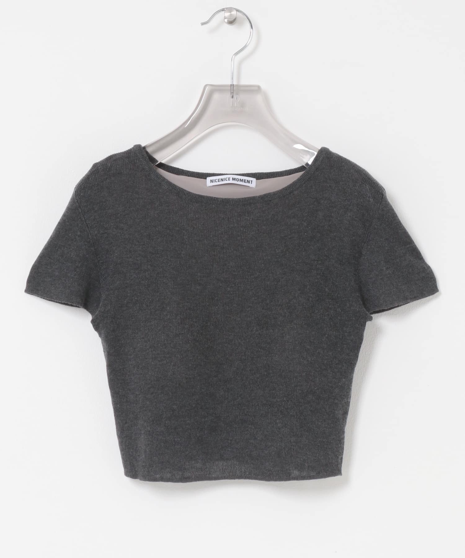 NICENICE MOMENT　CAP SLEEVE BRALETTE C GREY M