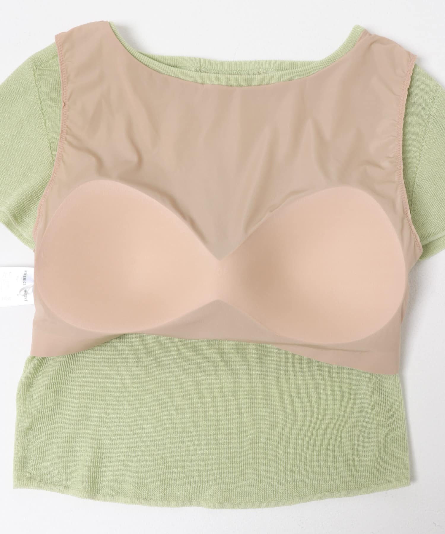 NICENICE MOMENT　CAP SLEEVE BRALETTE PISTACHIO M