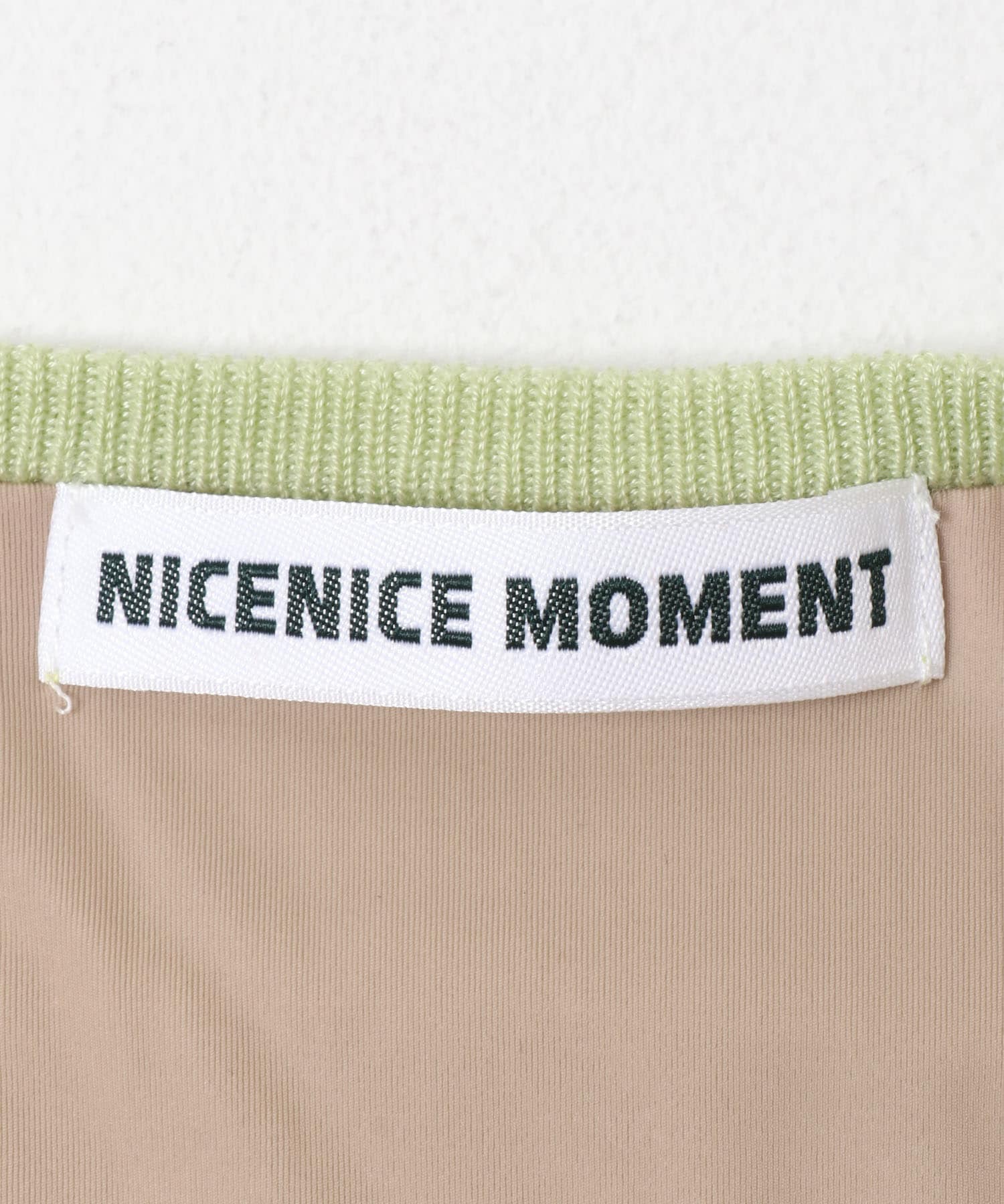 NICENICE MOMENT　CAP SLEEVE BRALETTE PISTACHIO M