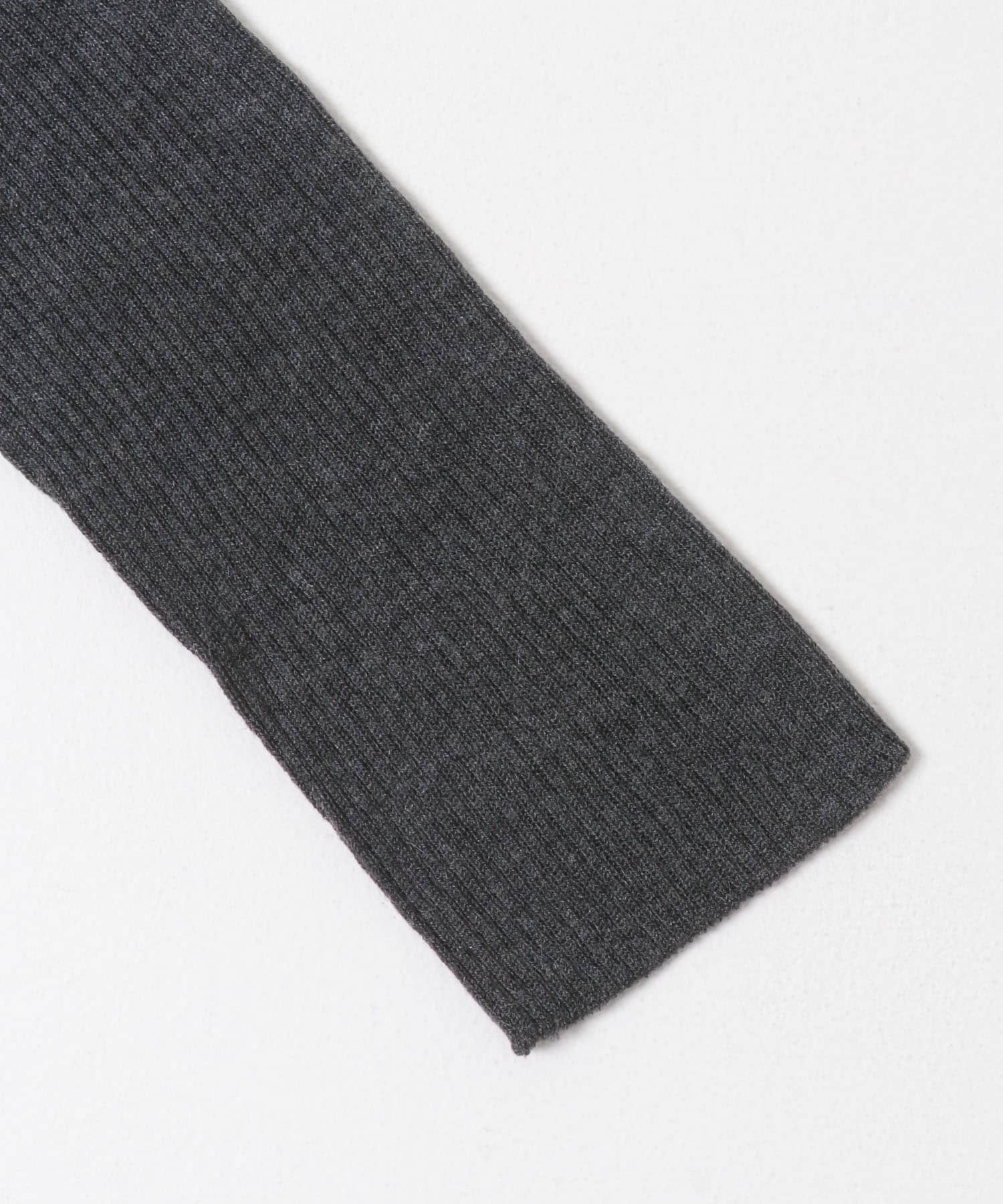 NICENICE MOMENT　OPEN SHOULDER RIB SHELL C GREY S