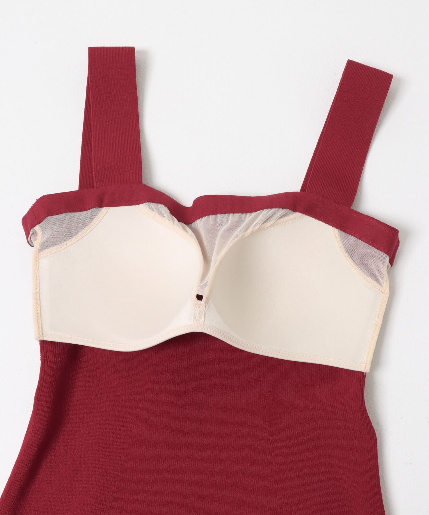 NICENICE MOMENT　SQUARE TANK DEEP RED S