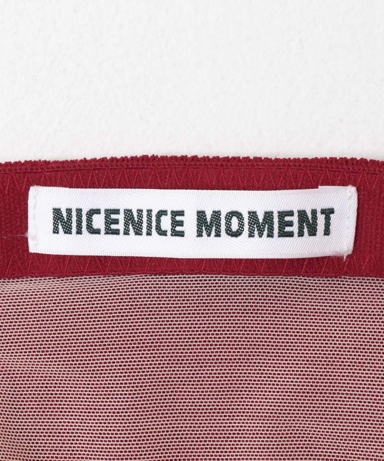 NICENICE MOMENT　SQUARE TANK DEEP RED S