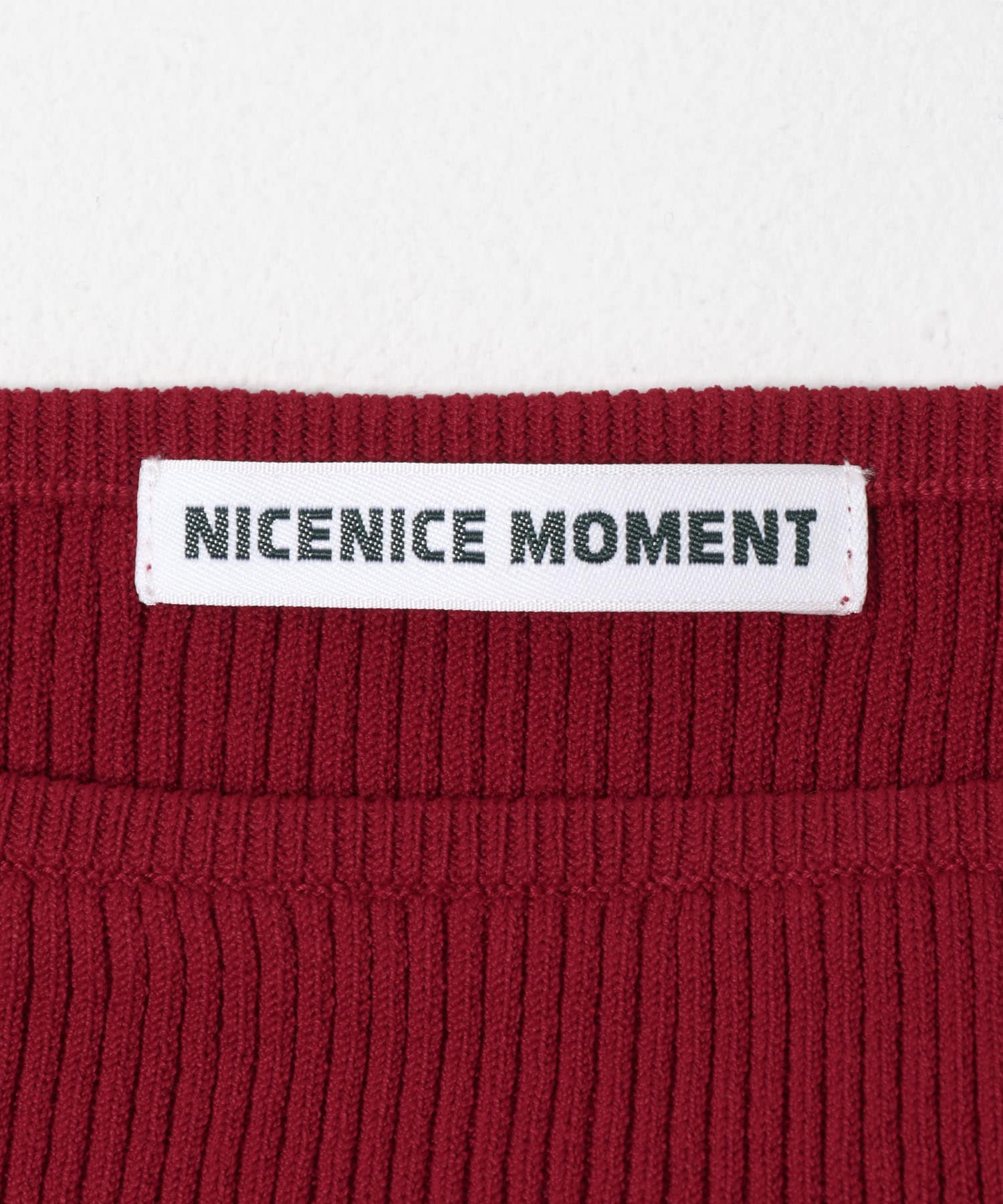NICENICE MOMENT　OPEN SHOULDER HS SHELL DEEP RED S