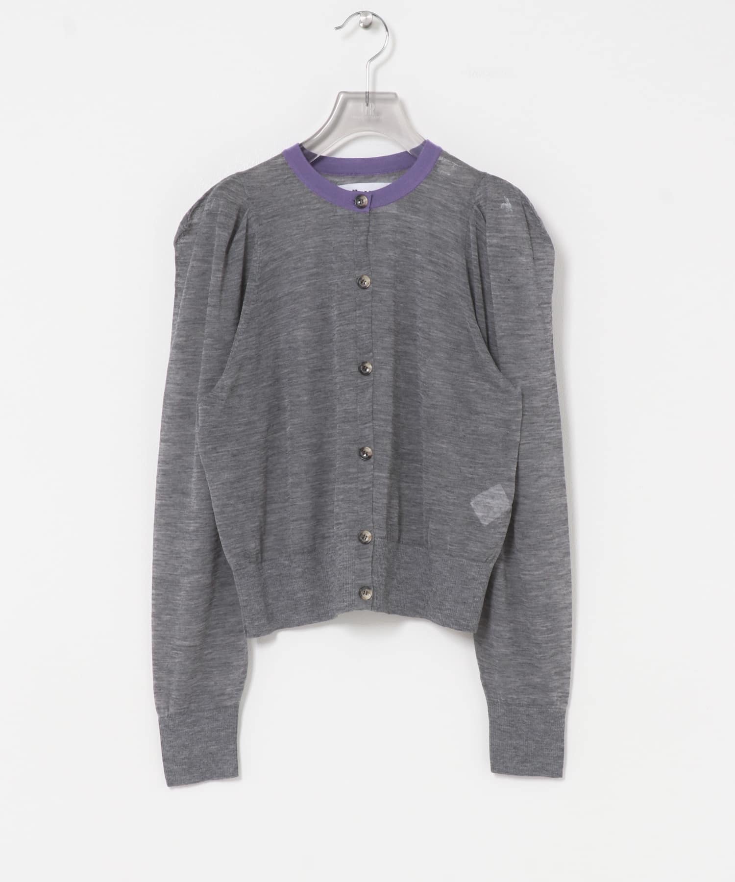 LOWER　18G T POWER SHOULDER CARDIGAN