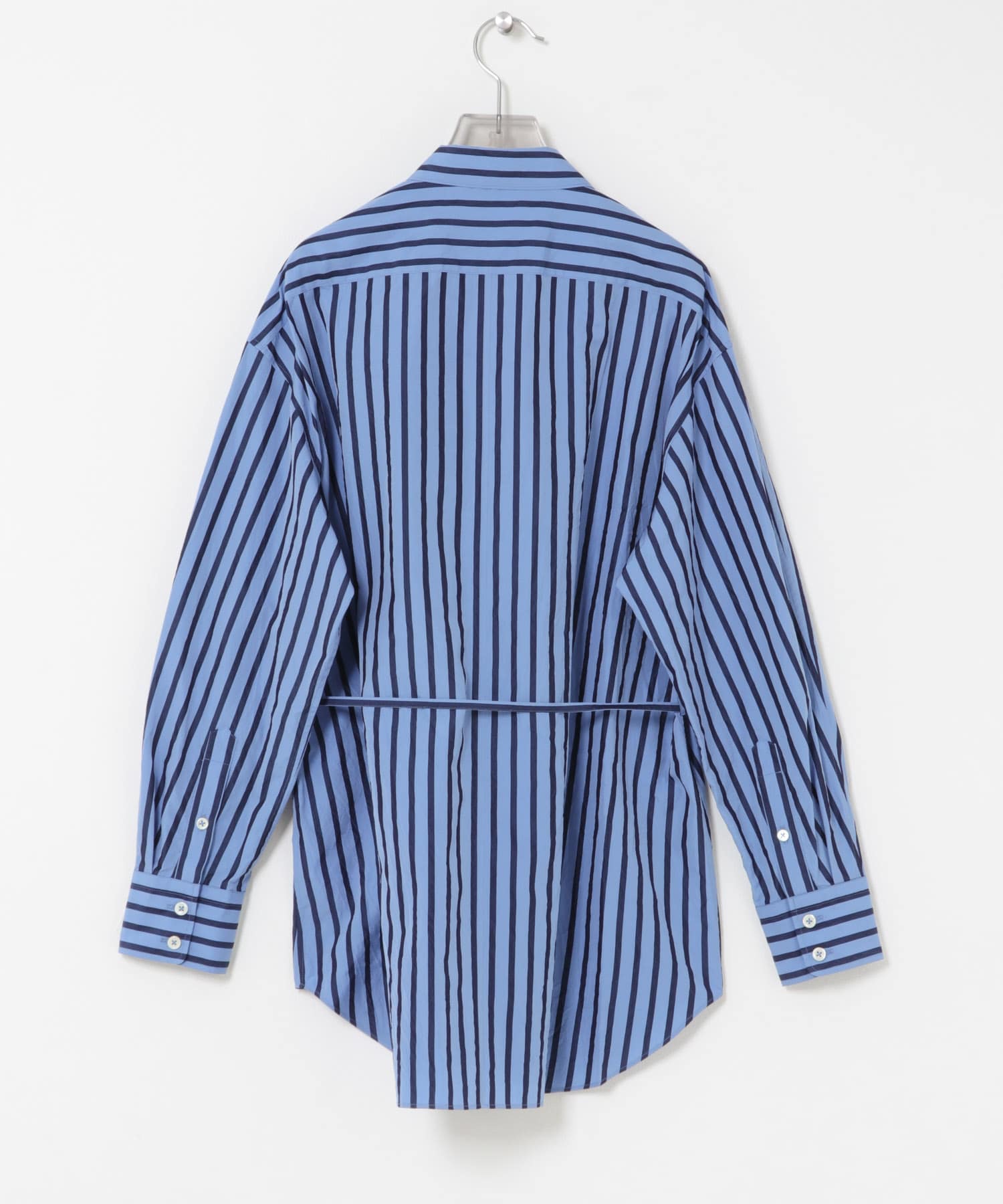 CURRENTAGE　カットソーストラップシャツクロス STRIPE Free