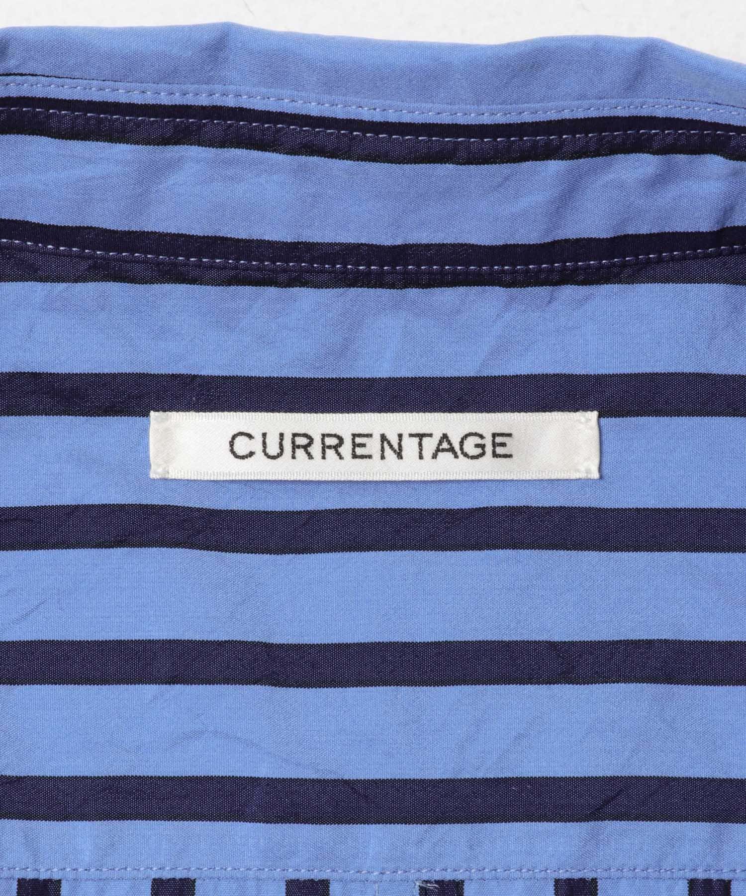 CURRENTAGE　カットソーストラップシャツクロス STRIPE Free