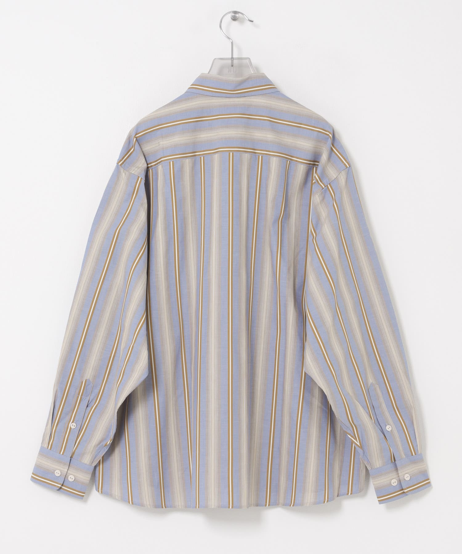 BASERANGE　CLAUDE SHIRTS GRIDSTRIPE S