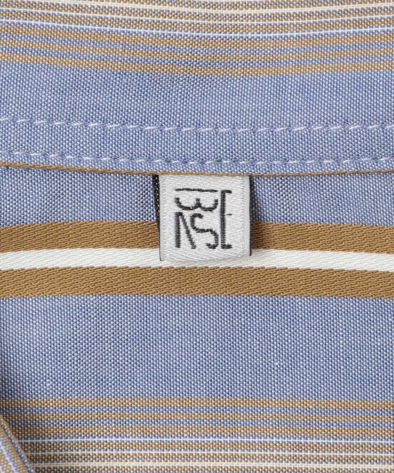 BASERANGE　CLAUDE SHIRTS GRIDSTRIPE S