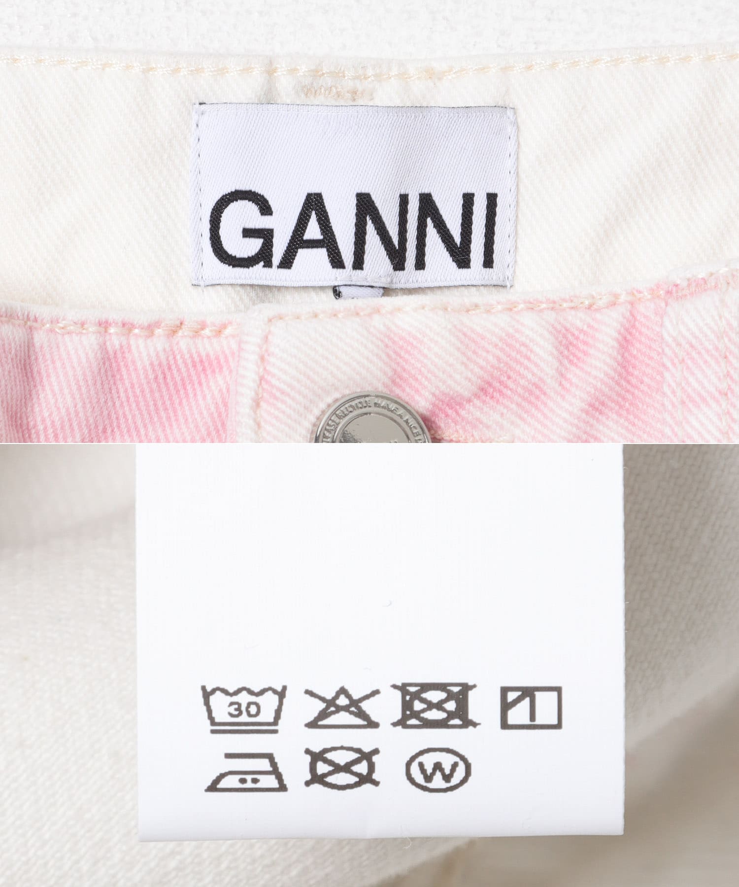 GANNI　SPRAY DENIM ANGI JEANS PALE LILAC 26