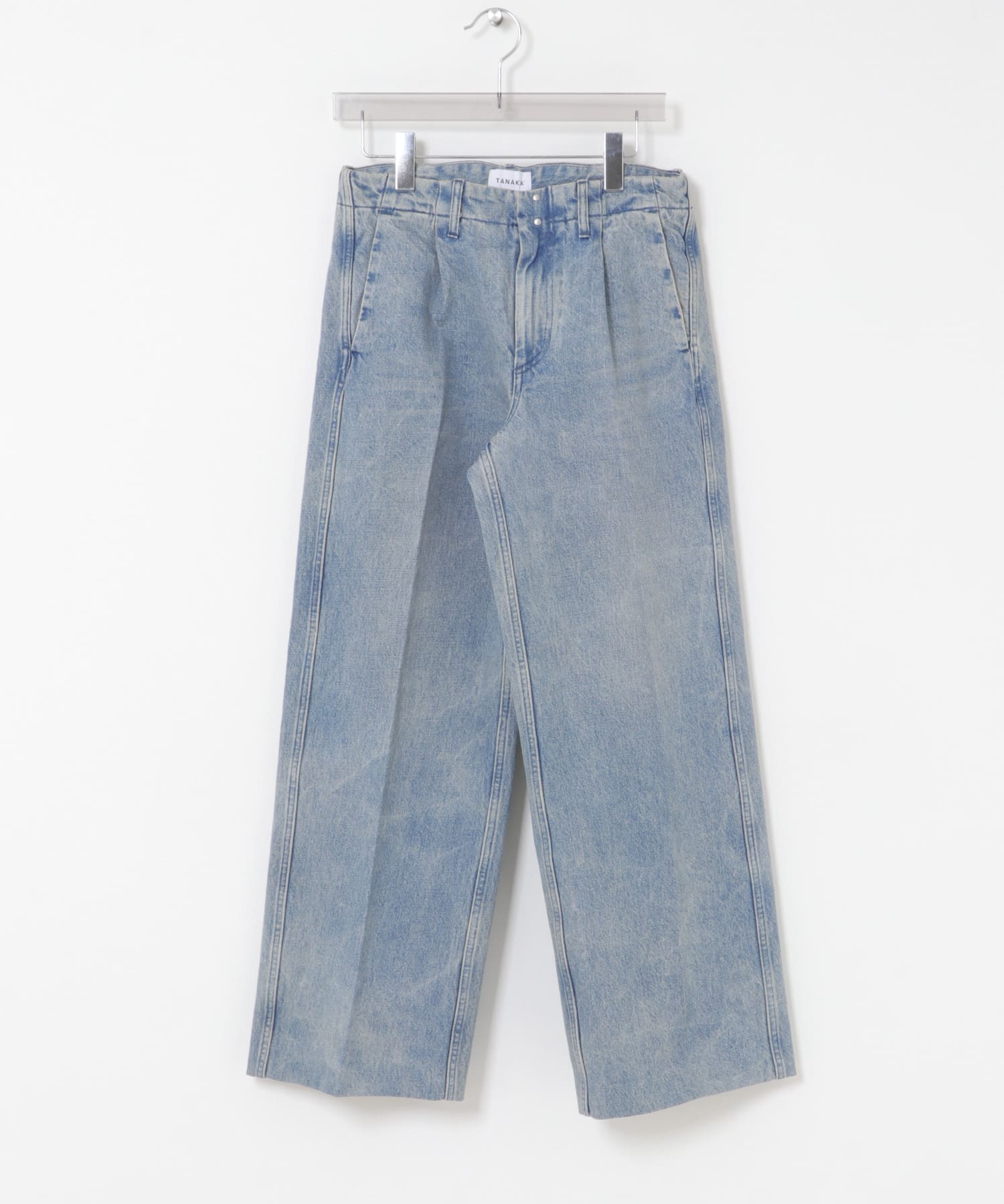 邦楽 JINE TANAKA THE WIDE JEAN TROUSERS(25 DUSTY BLUE): ボトム｜URBAN