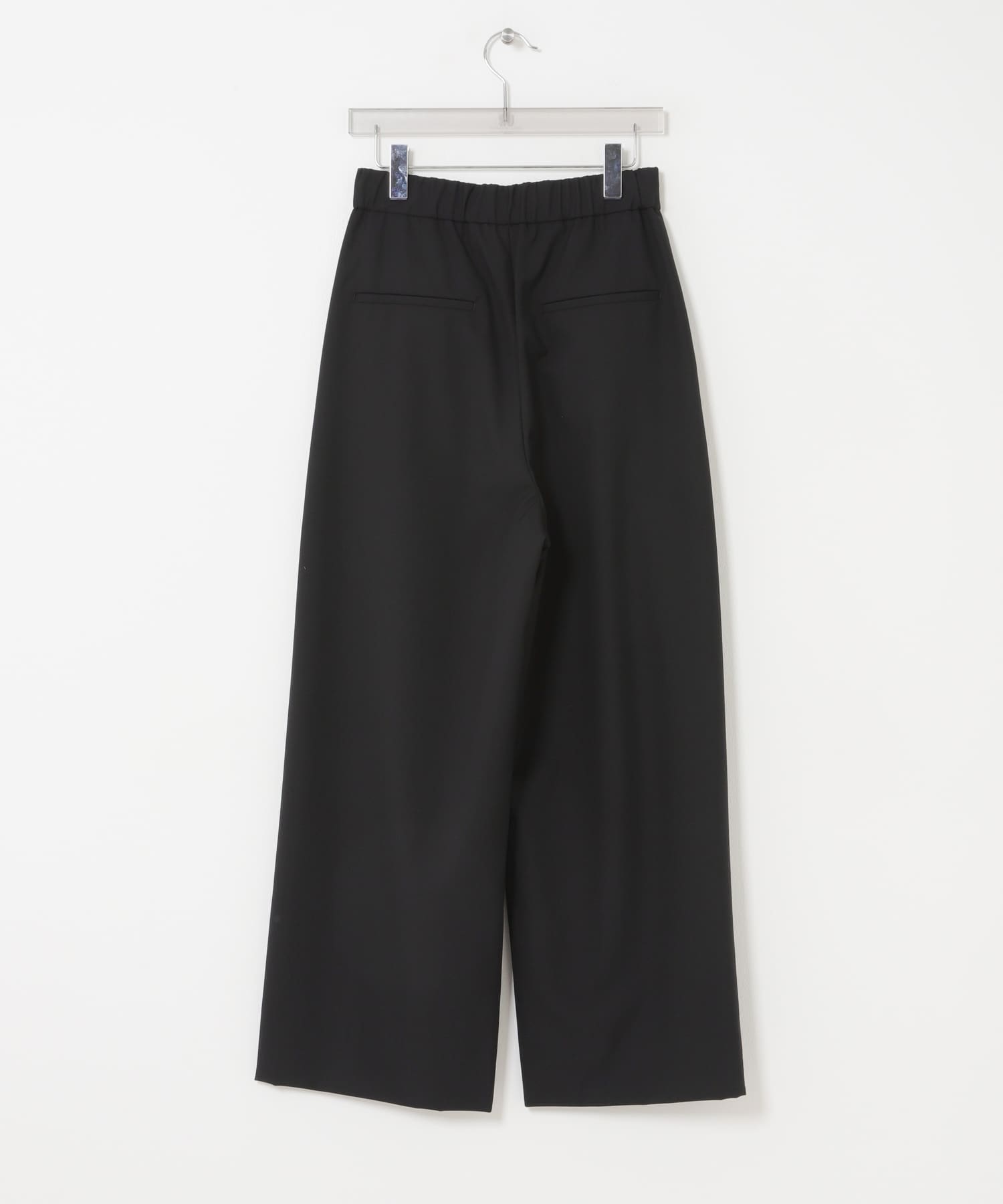 ATON　WOOL TROPICAL EASY PANTS BLACK 1