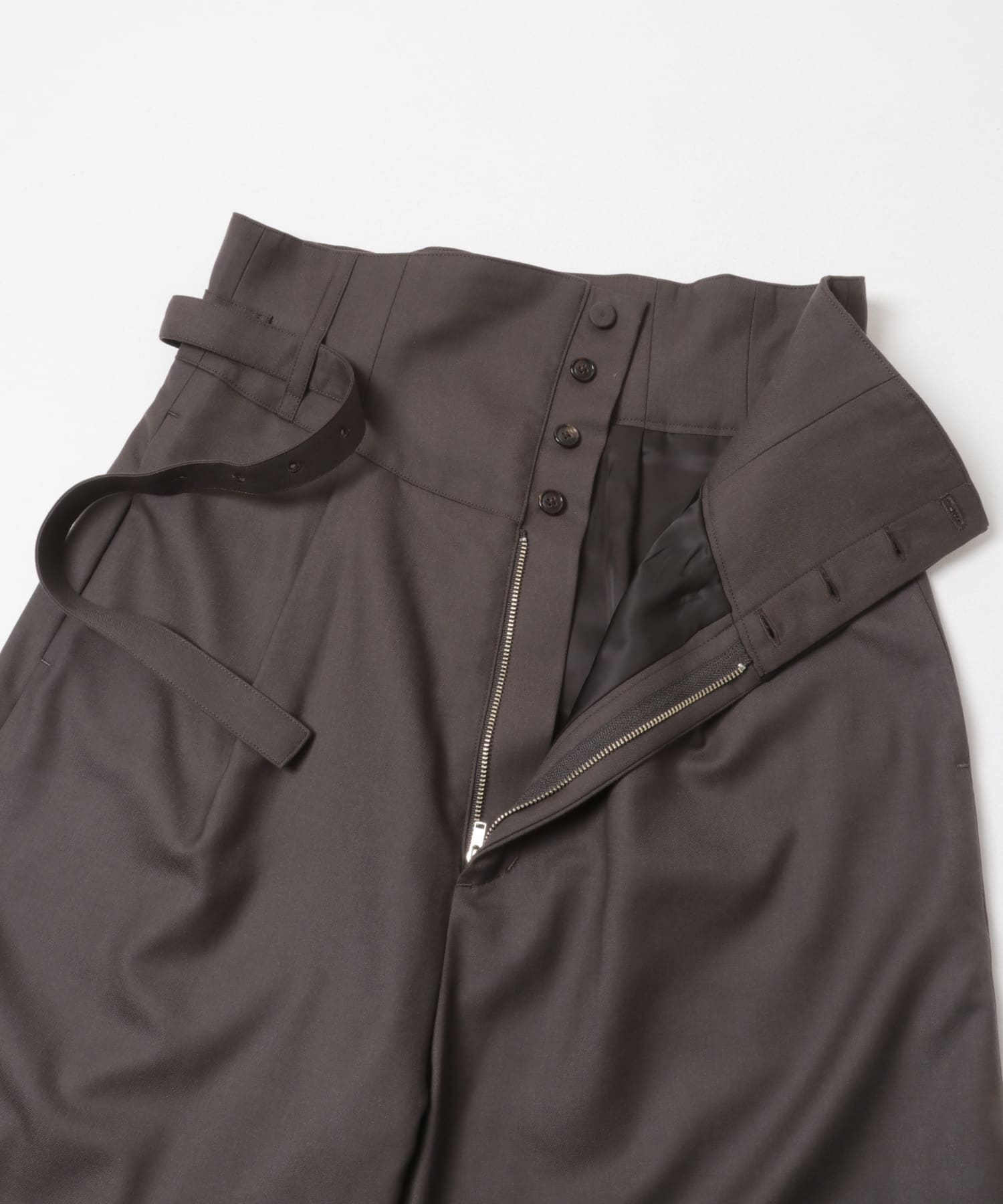SEEALL　HIGH WAIST PANTS D CHOCO 38