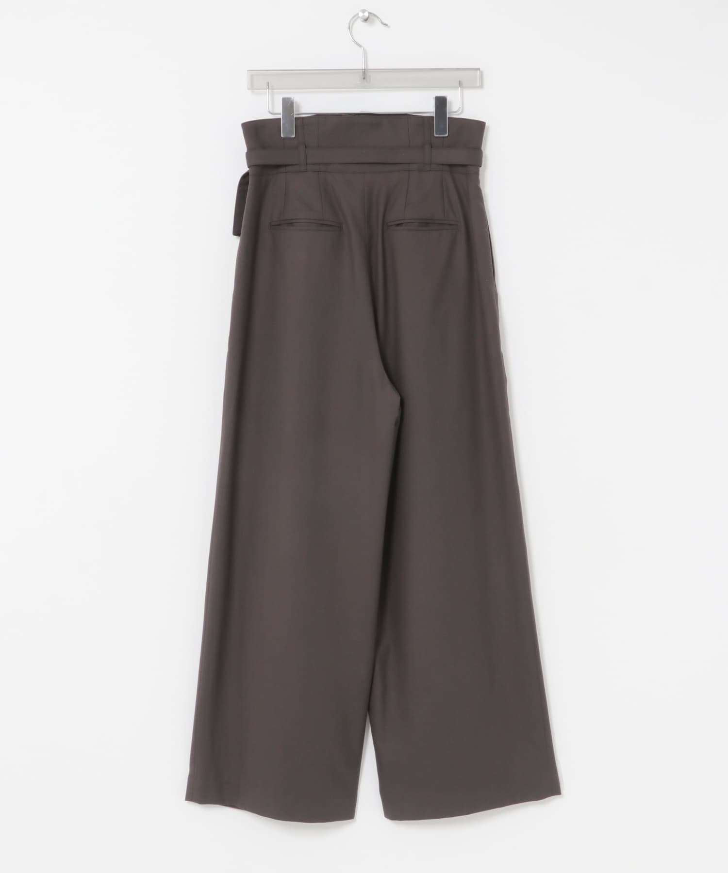 SEEALL　HIGH WAIST PANTS D CHOCO 38