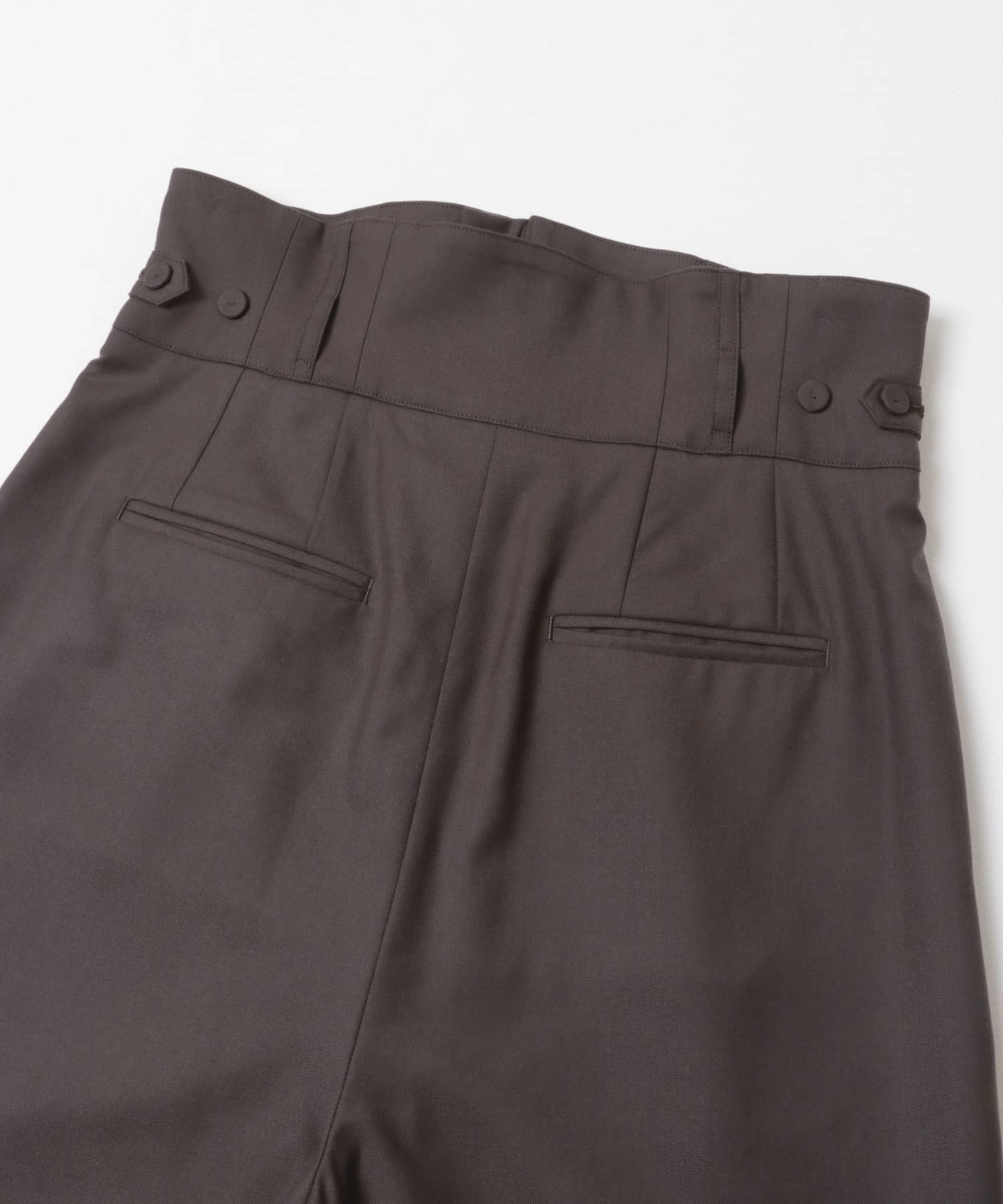 SEEALL　HIGH WAIST PANTS D CHOCO 38