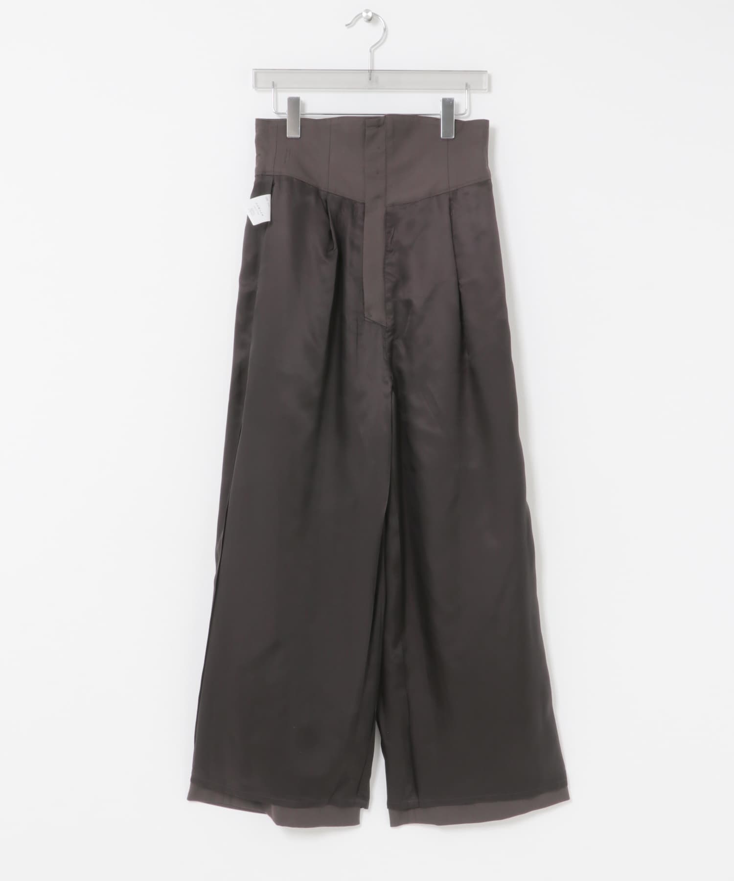 SEEALL　HIGH WAIST PANTS D CHOCO 38