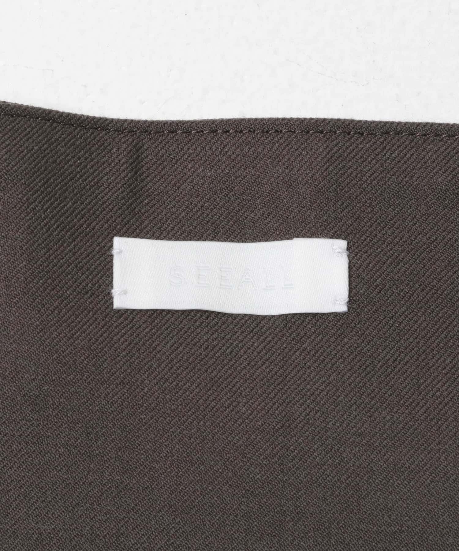 SEEALL　HIGH WAIST PANTS D CHOCO 38