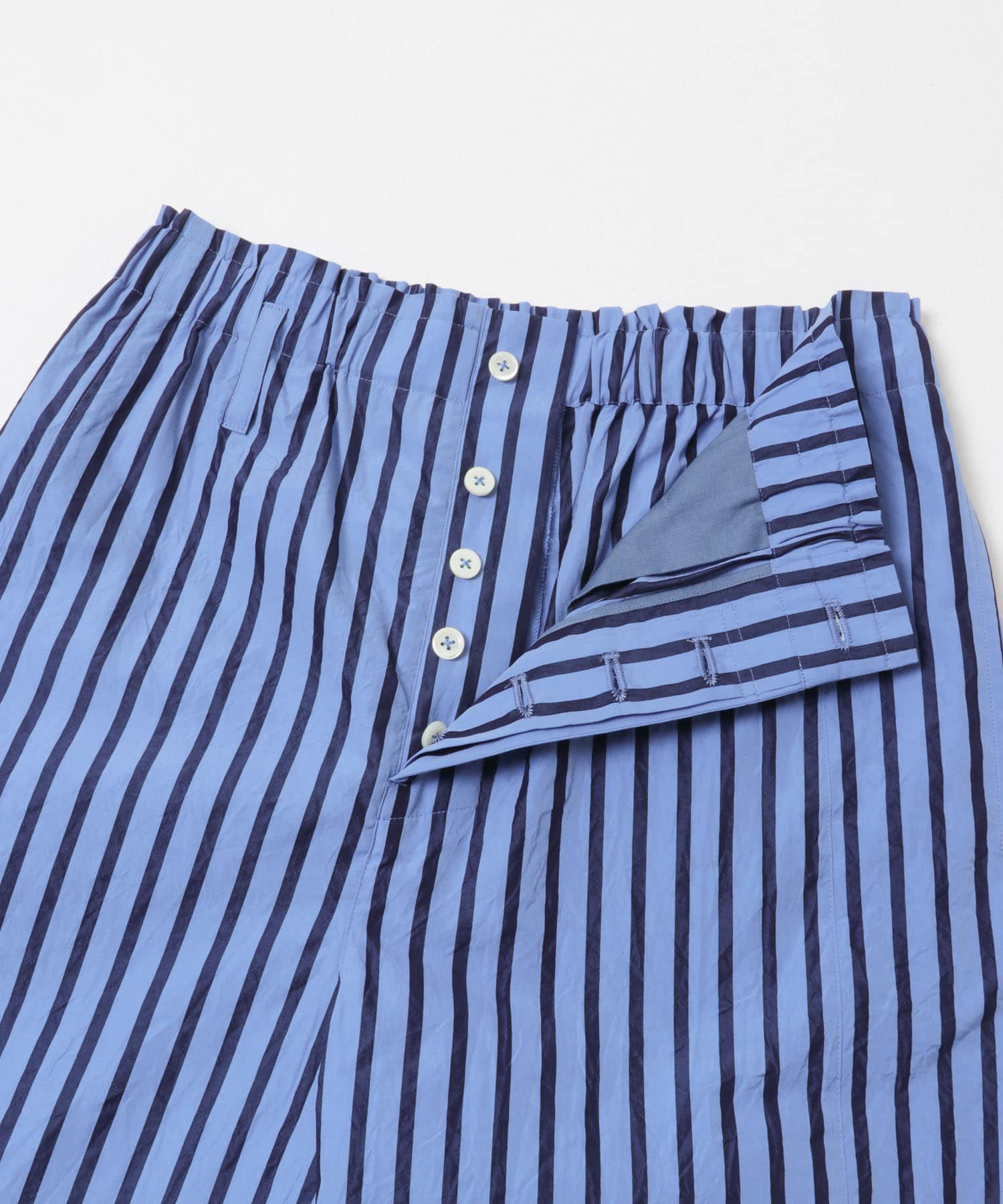 CURRENTAGE　エプロン付きパジャマパンツ STRIPE 2