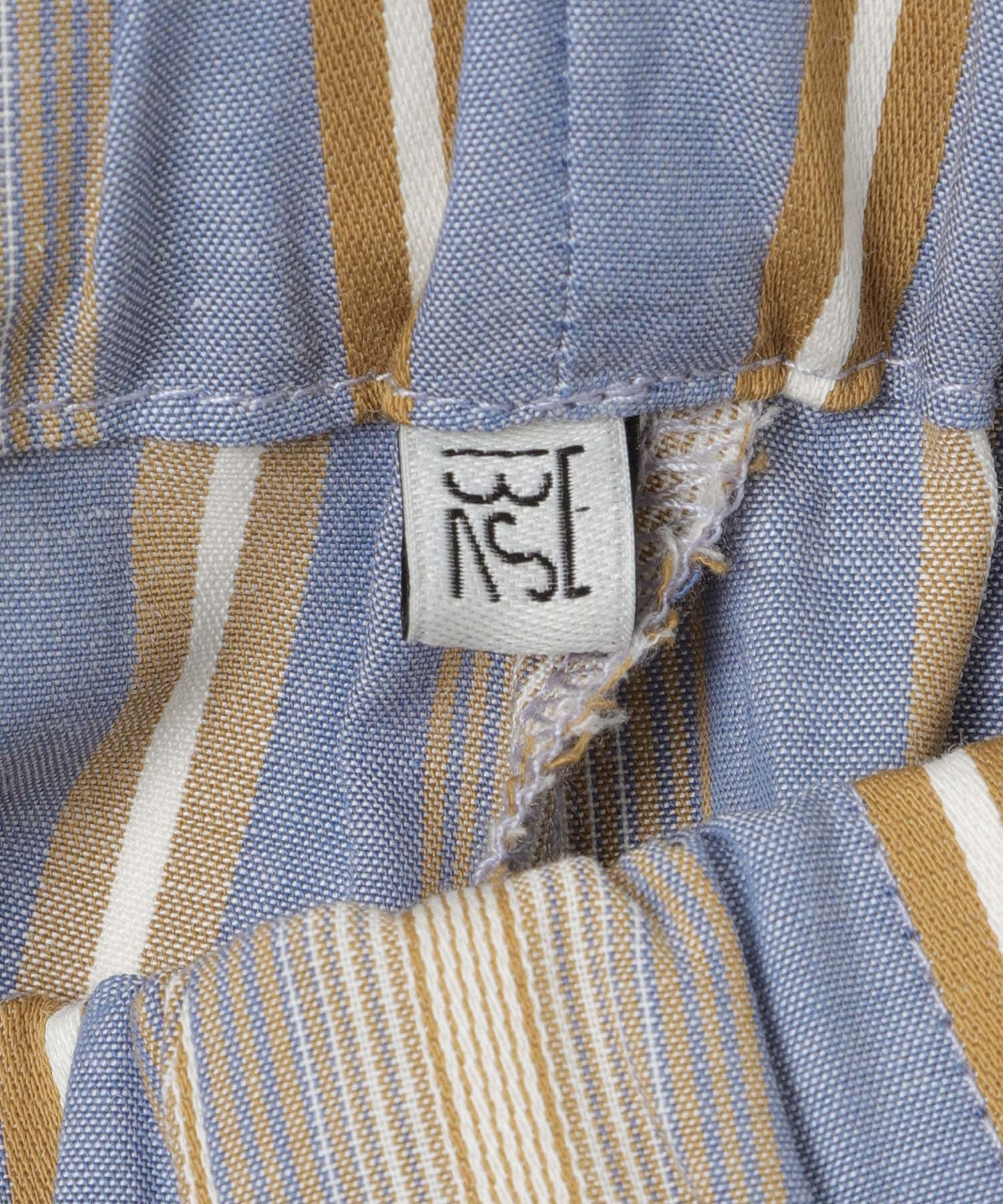 BASERANGE　CLAUDE PANTS GRIDSTRIPE XS