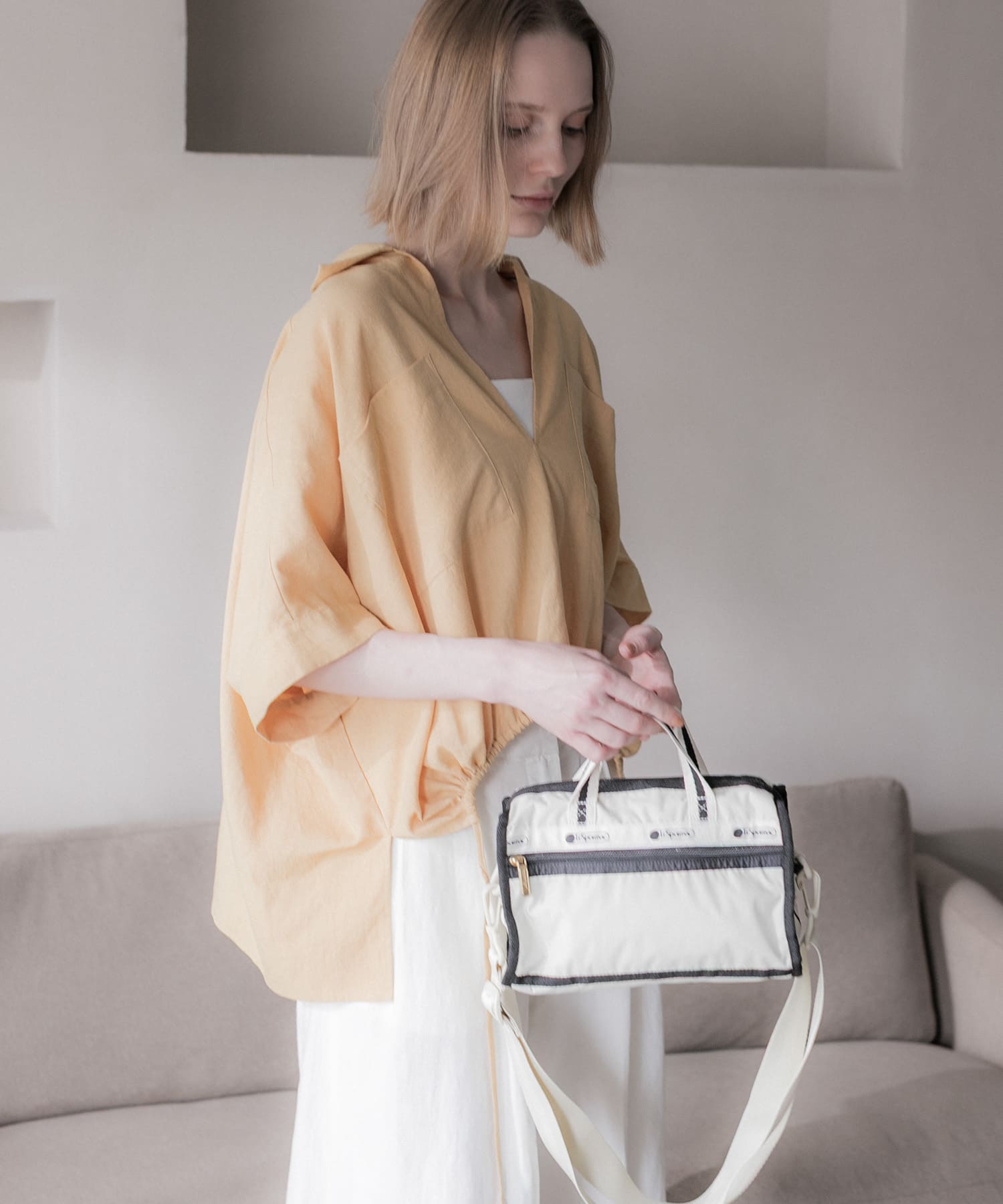 別注』LeSportsac×URBAN RESEARCH MINI DUFFLE CROSSBODY(- B BEIGE