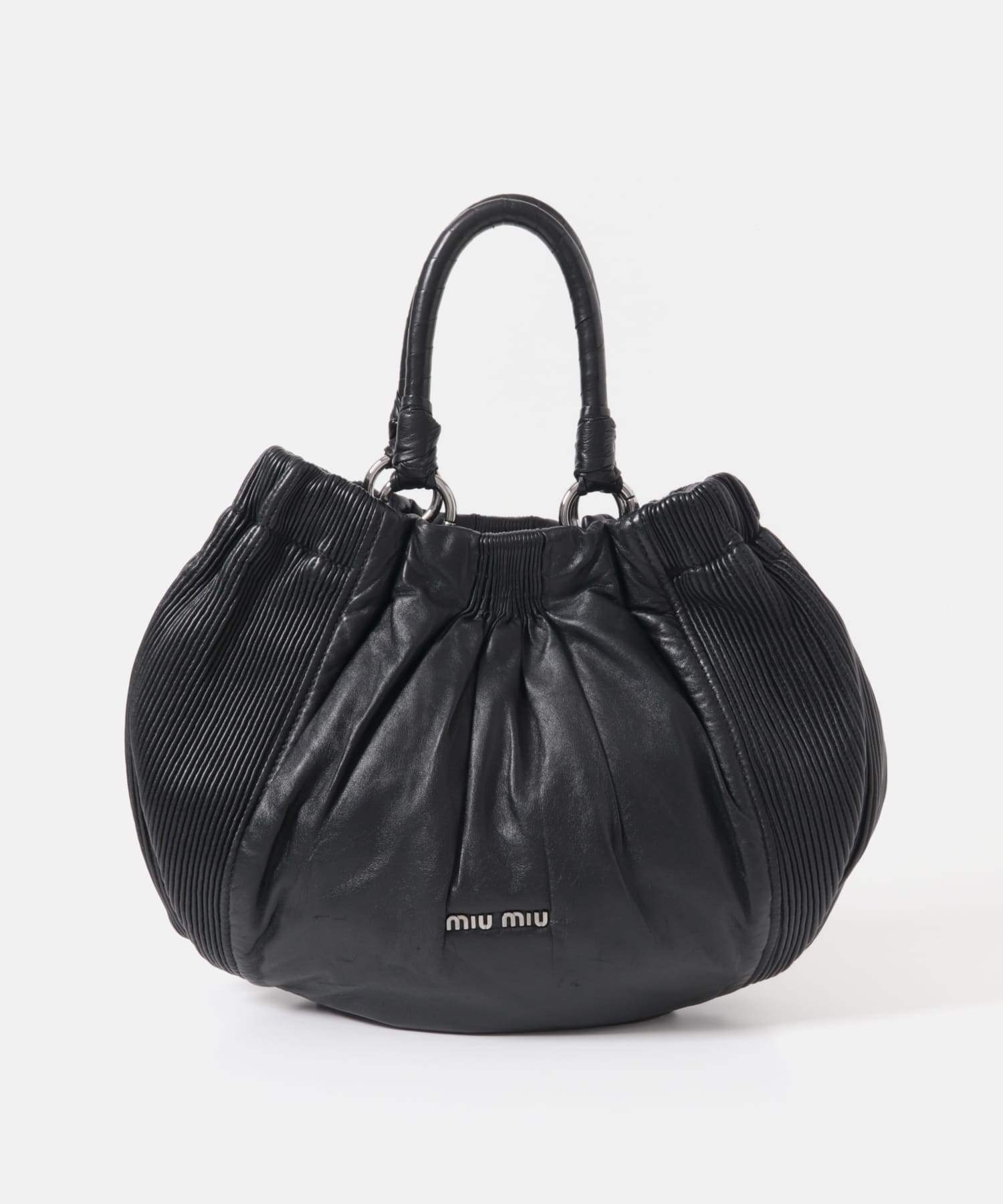 VINTAGE　MIUMIU 00sサイドプリーツトート