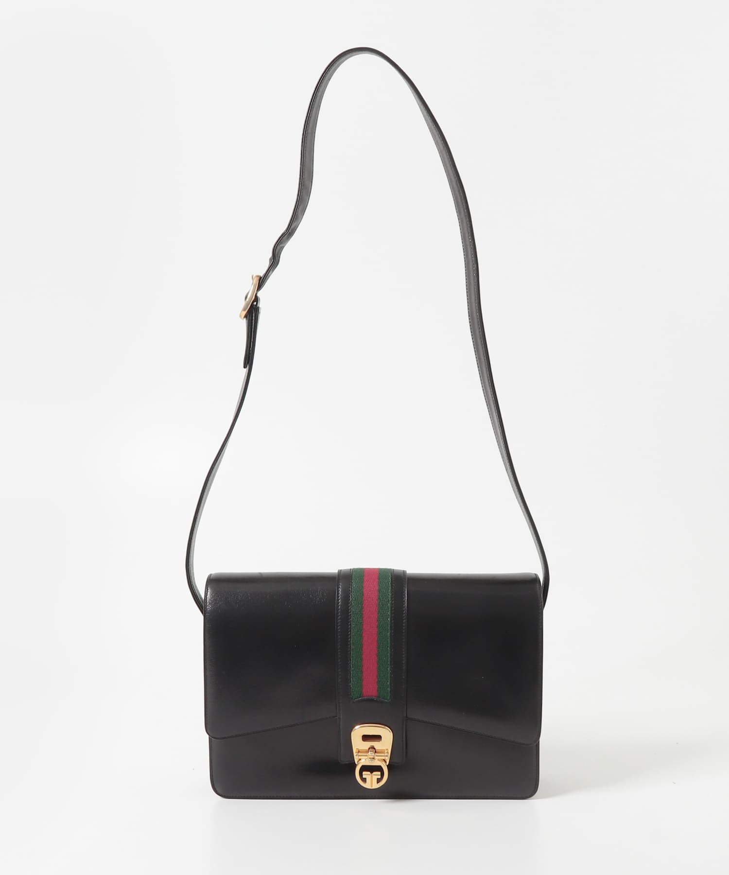 VINTAGE　グッチ80sシェリーラインボックスショルダー
