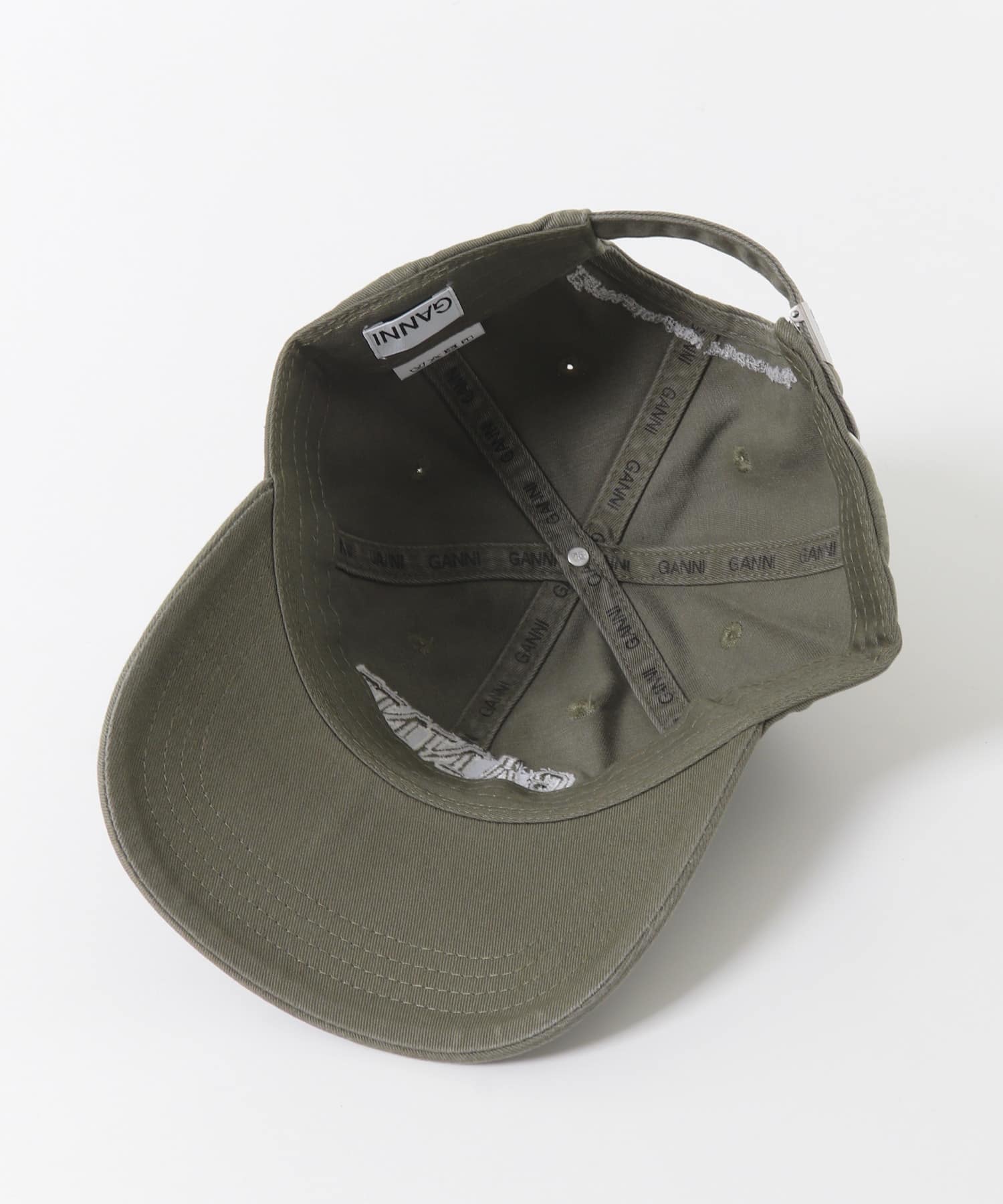 GANNI WASHED COTTON CANVAS CAP(- KALAMATA): 帽子｜URBAN RESEARCH