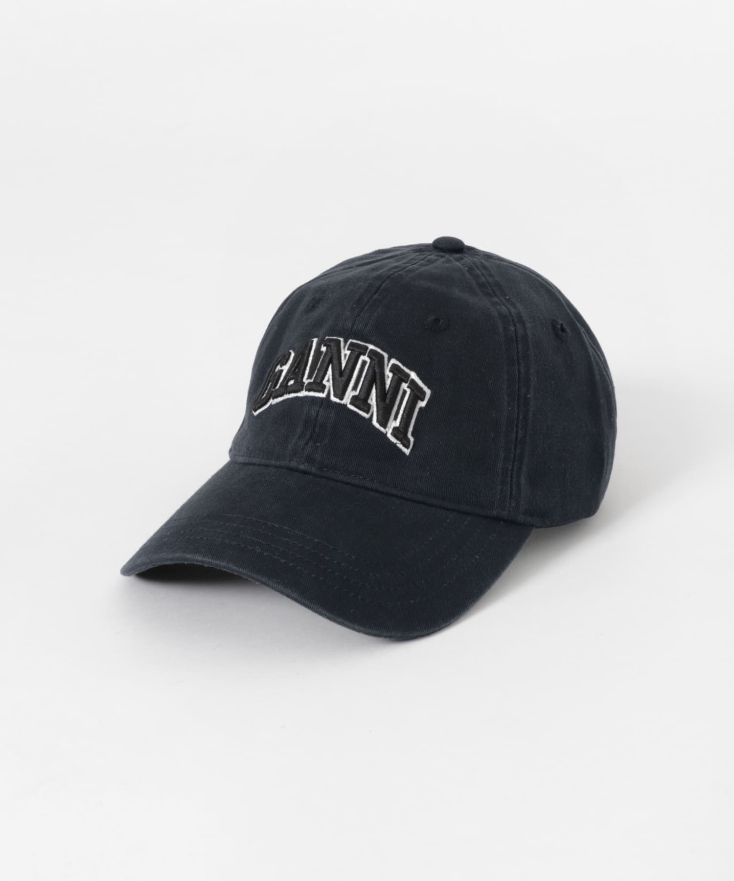 GANNI　WASHED COTTON CANVAS CAP