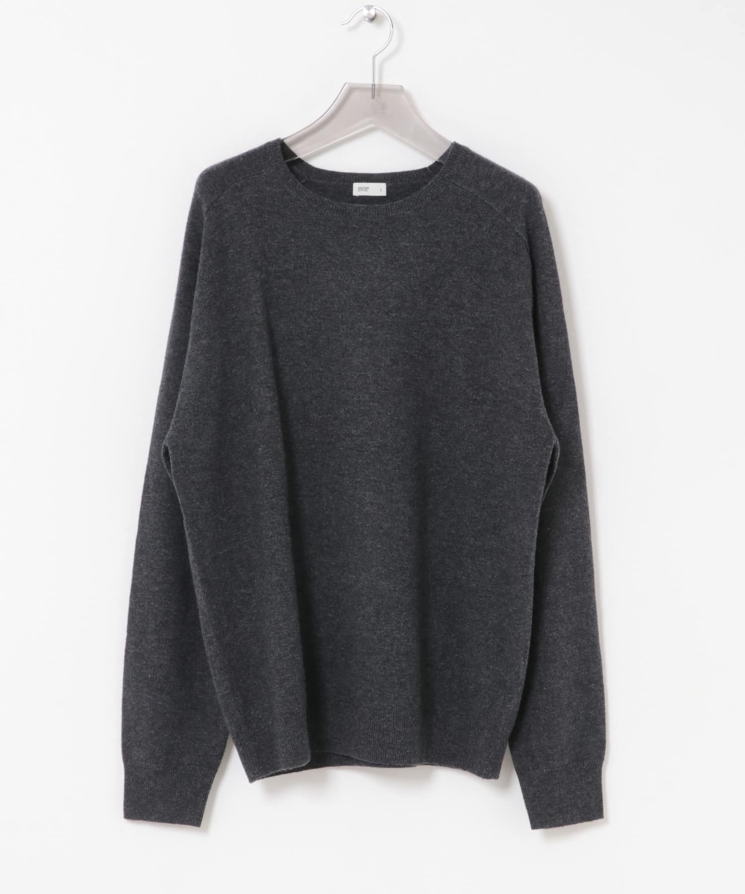 ANOTHER OFFICE　ENSEMBLE CASHMERE KNIT CHARCOAL 1