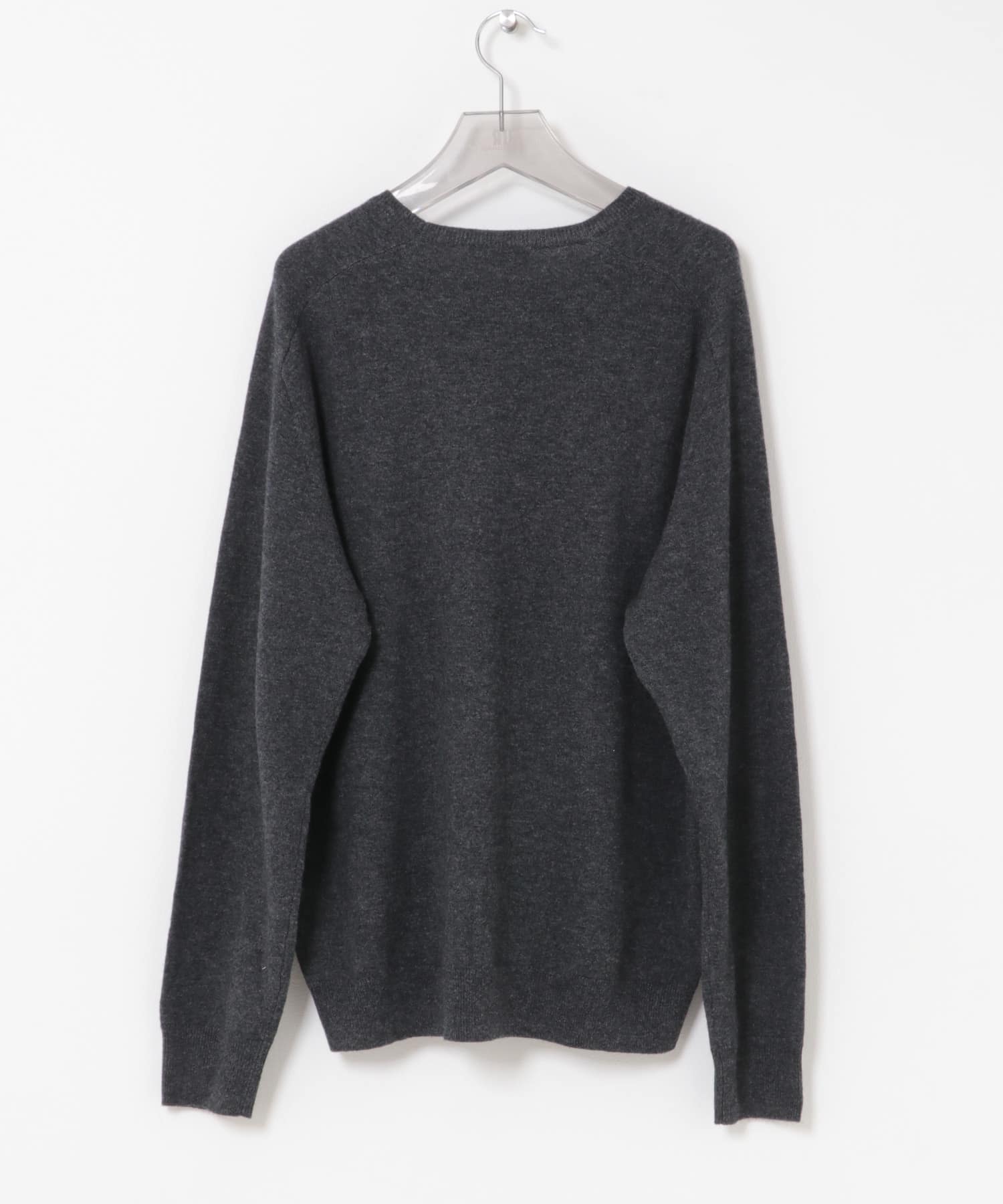 ANOTHER OFFICE　ENSEMBLE CASHMERE KNIT CHARCOAL 1