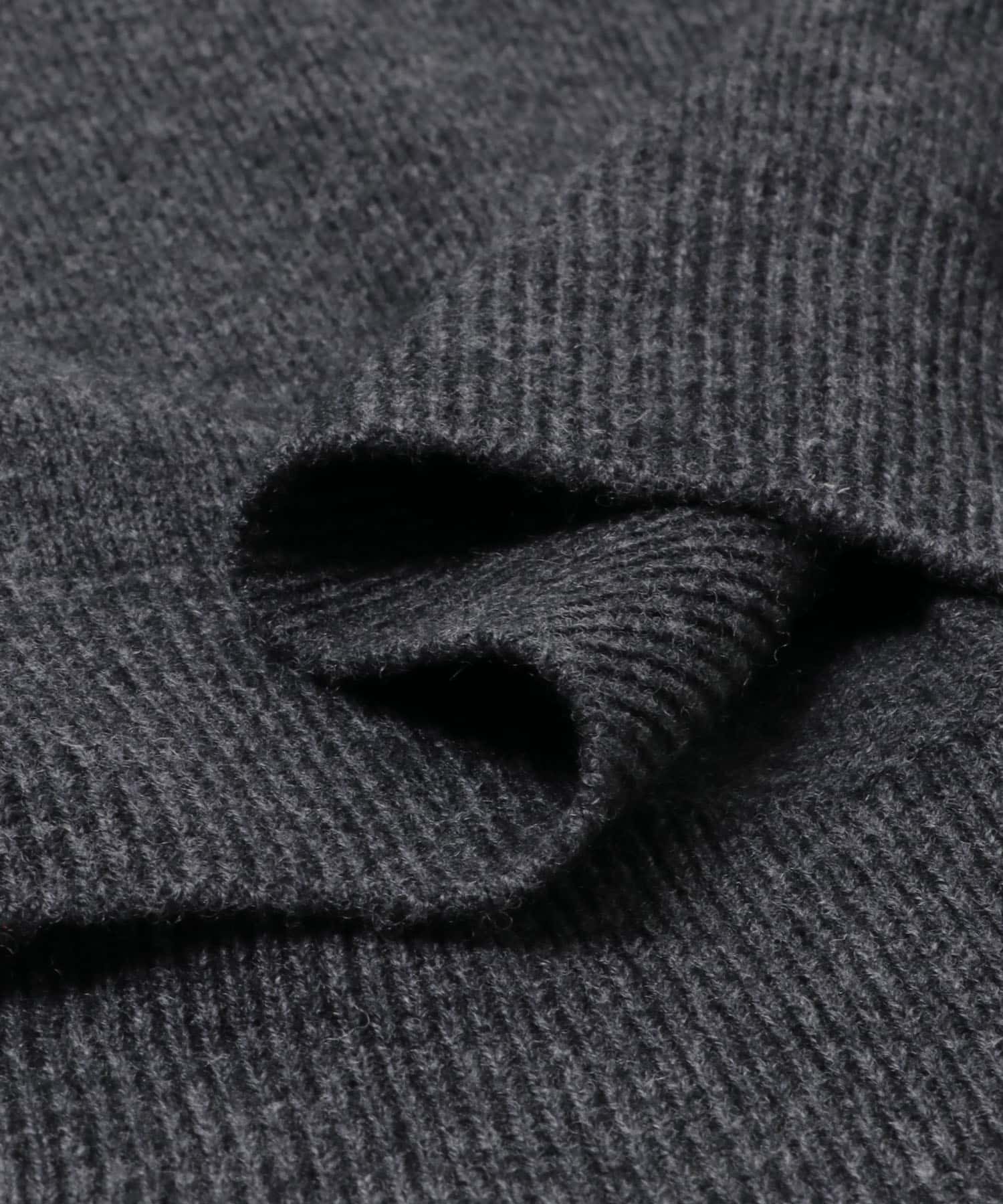 ANOTHER OFFICE　ENSEMBLE CASHMERE KNIT CHARCOAL 1