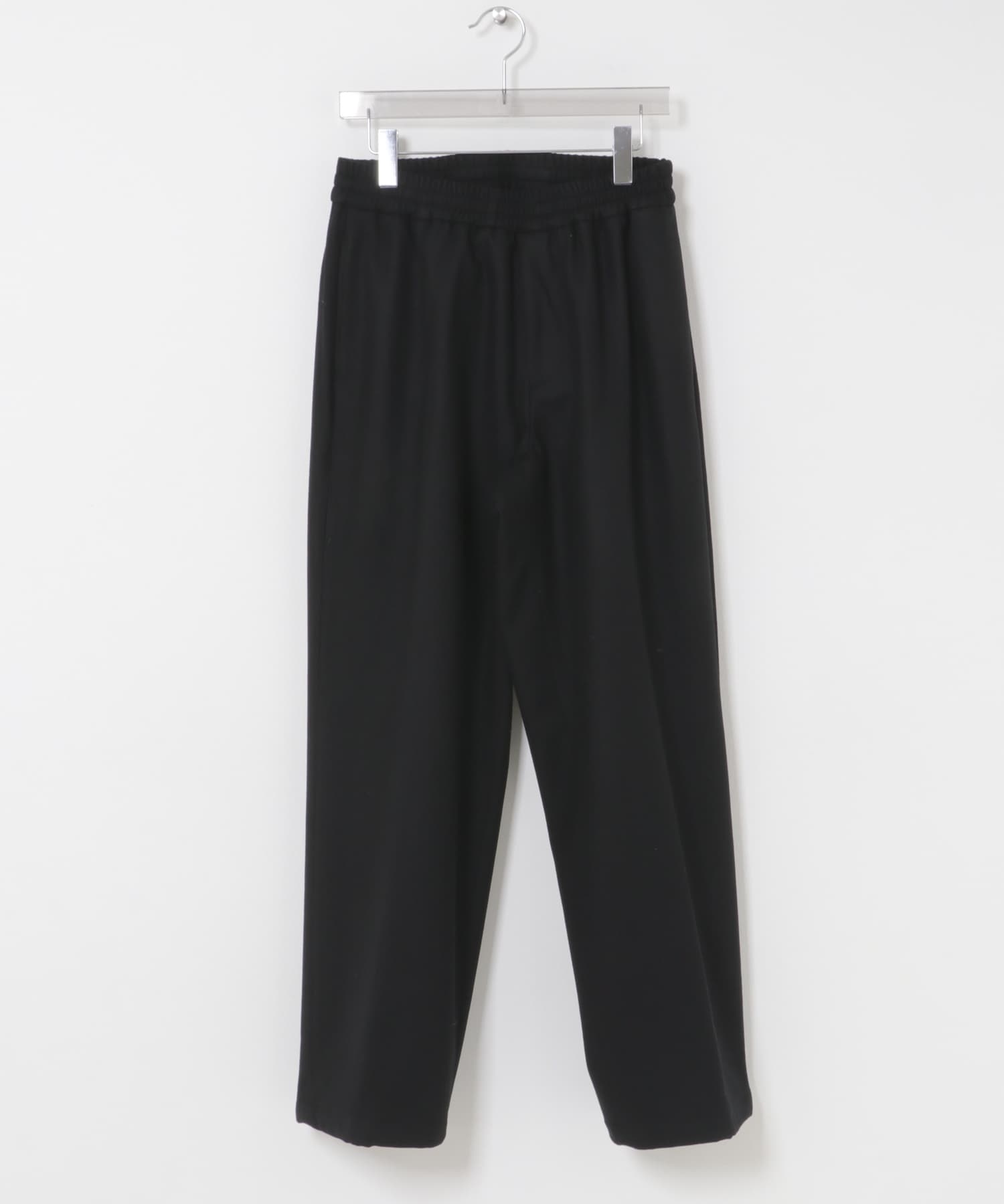 ANOTHER OFFICE　CASHMERE BANDING EASY PANTS BLACK 1