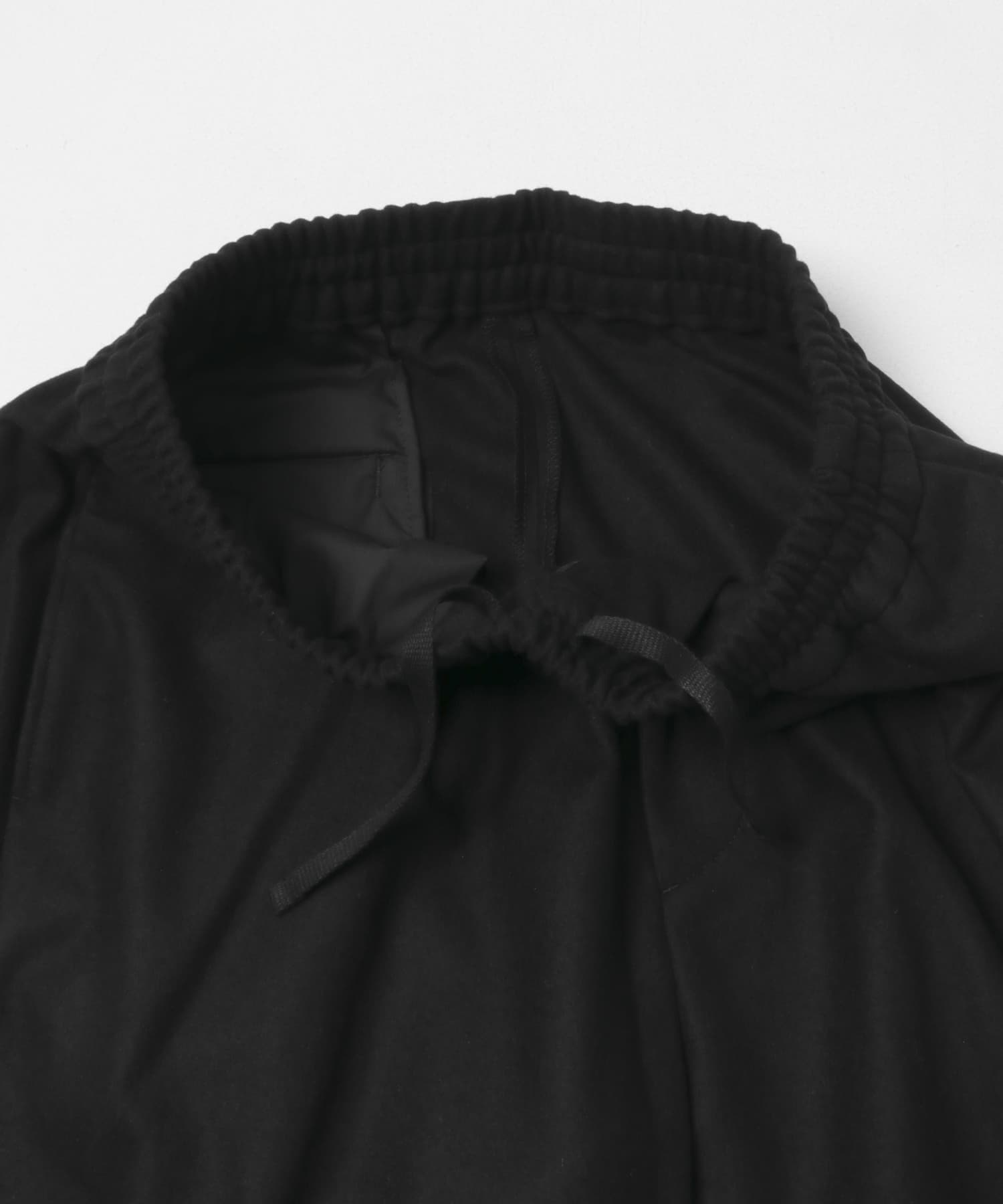 ANOTHER OFFICE　CASHMERE BANDING EASY PANTS BLACK 1