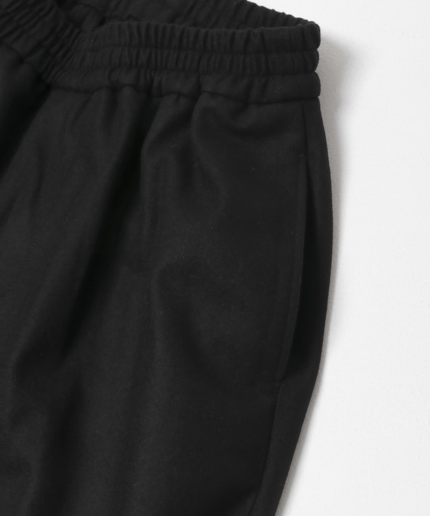 ANOTHER OFFICE　CASHMERE BANDING EASY PANTS BLACK 1