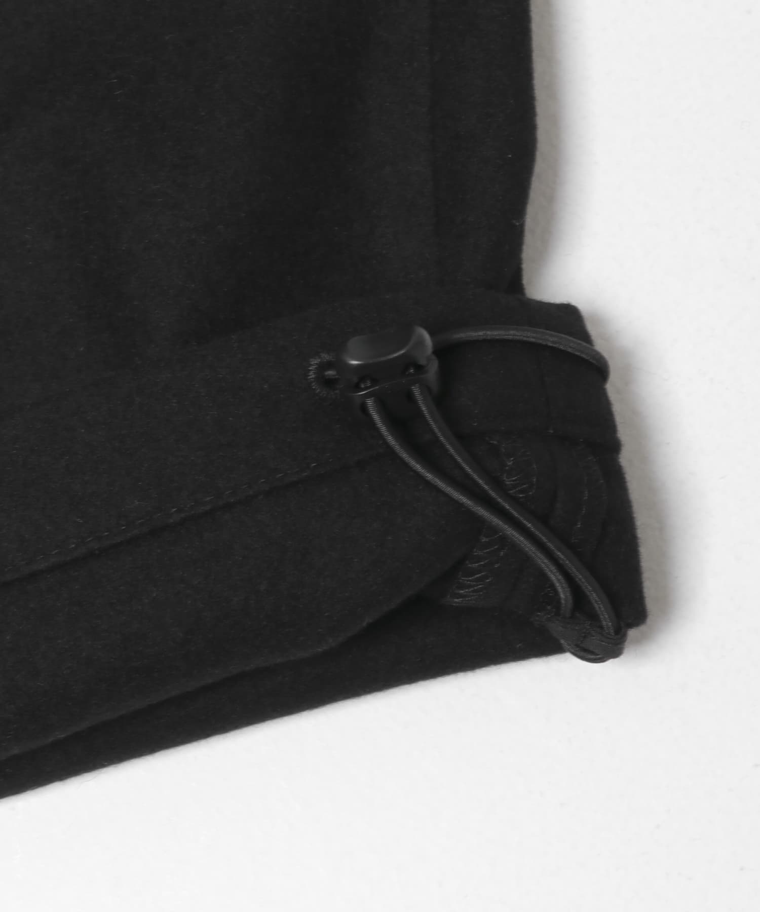 ANOTHER OFFICE　CASHMERE BANDING EASY PANTS BLACK 1