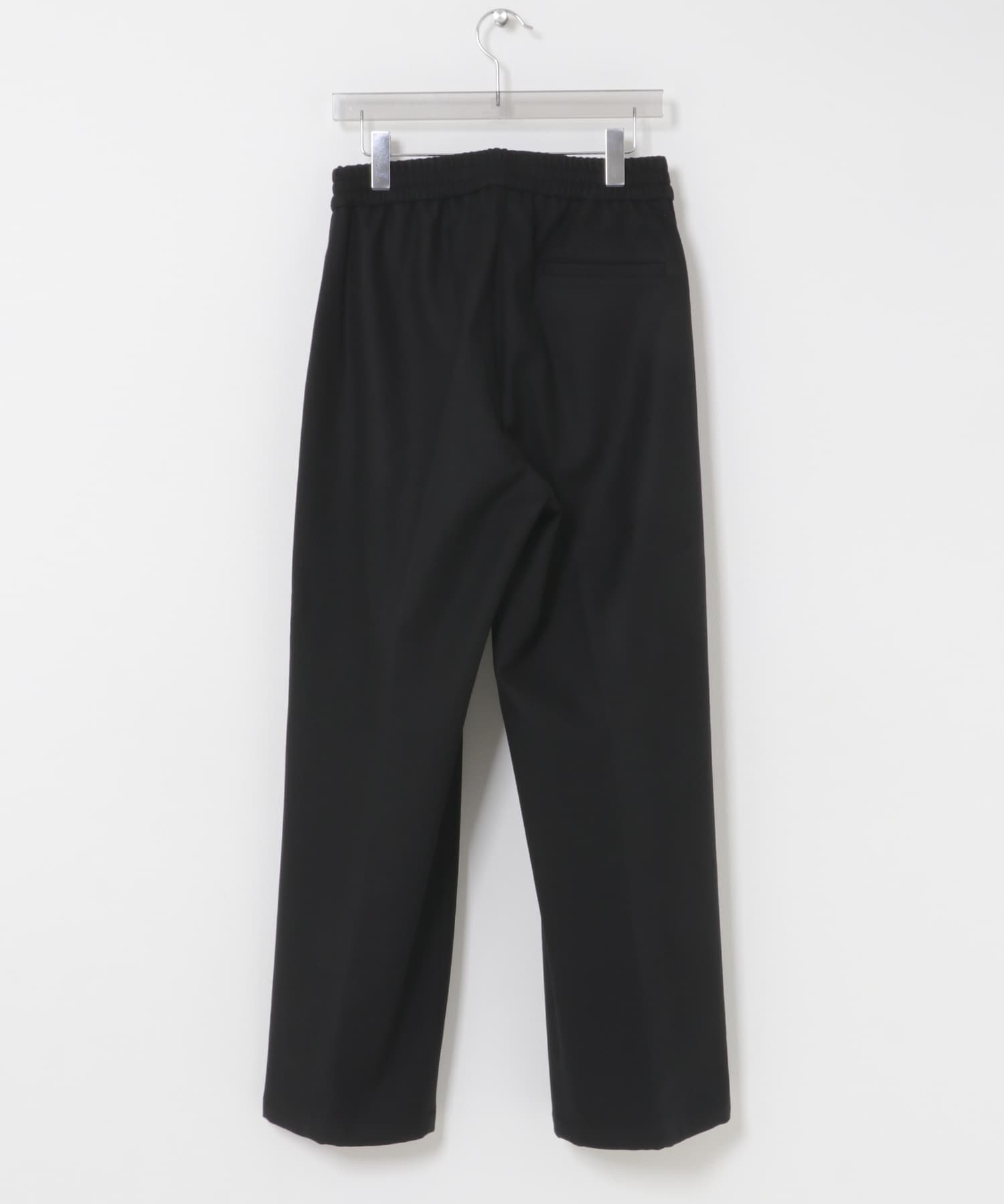 ANOTHER OFFICE　CASHMERE BANDING EASY PANTS BLACK 1