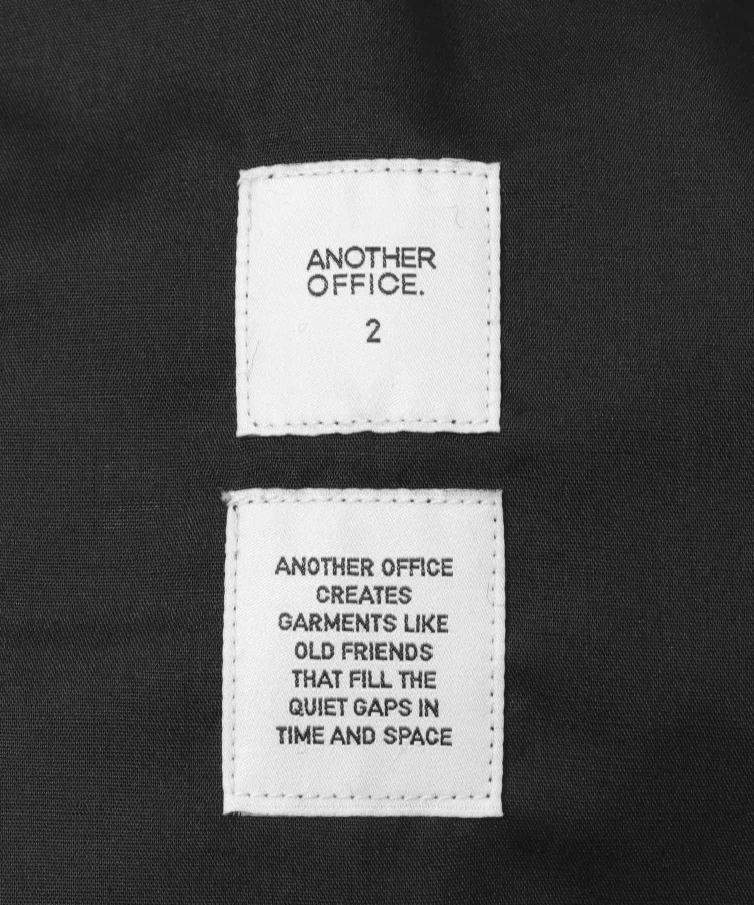ANOTHER OFFICE　CASHMERE BANDING EASY PANTS BLACK 1