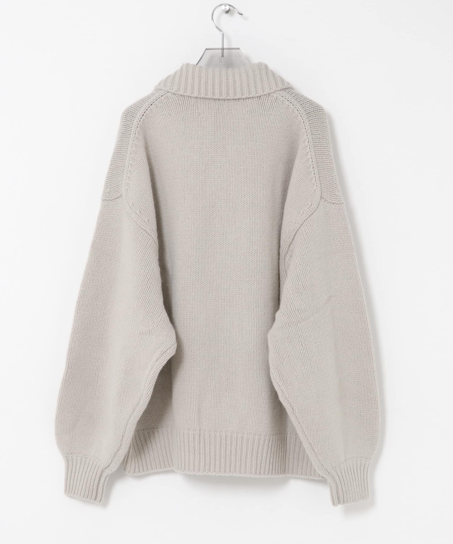 nonnotte　DRAPING KNIT CARDIGAN JACKET Raw Ecru Free