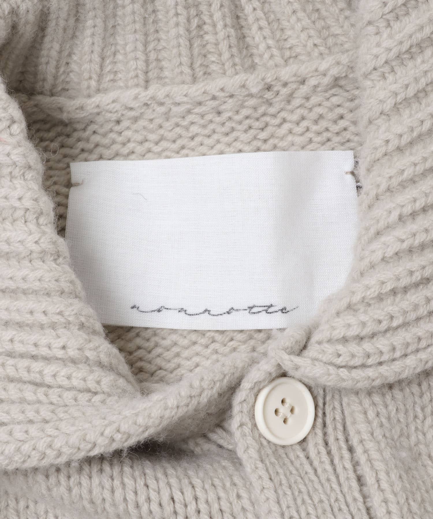 nonnotte　DRAPING KNIT CARDIGAN JACKET Raw Ecru Free