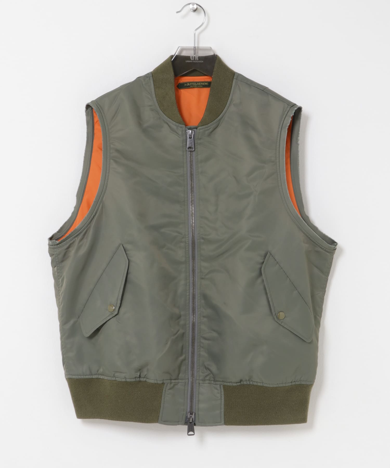 The DUFFER N NEPHEWS　CUT OFF FLIGHT VEST