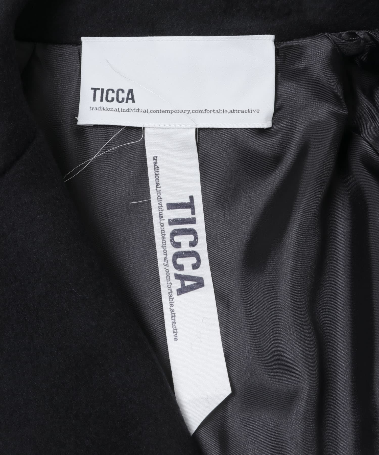 TICCA　ピーコート BLACK Free