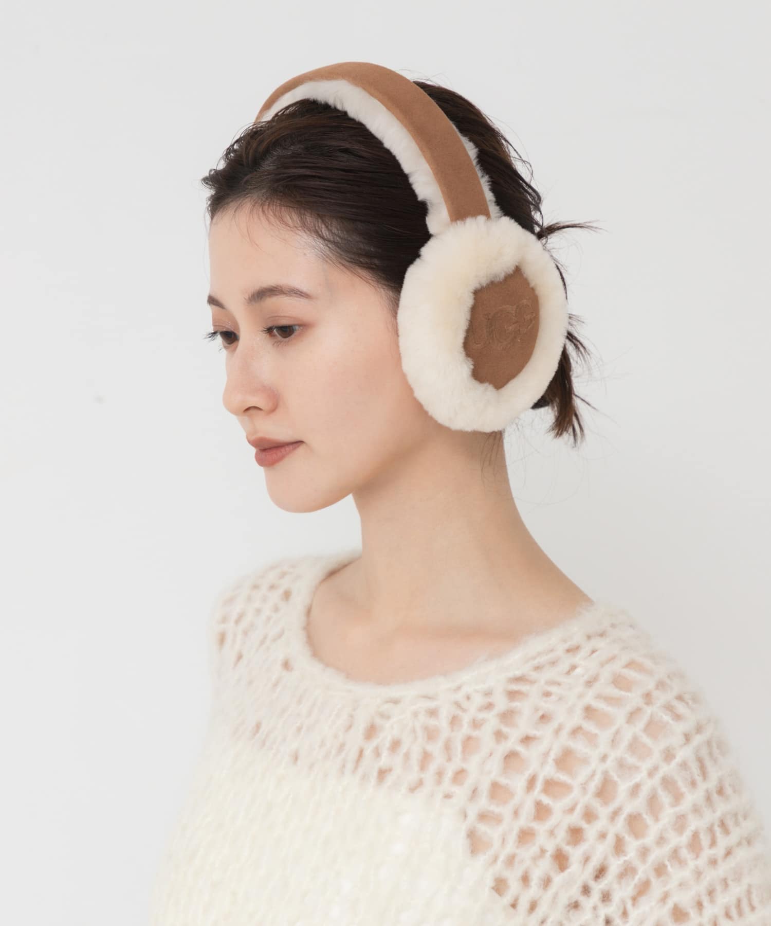 UGG　SHEEPSKIN EARMUFF CHESTNUT -
