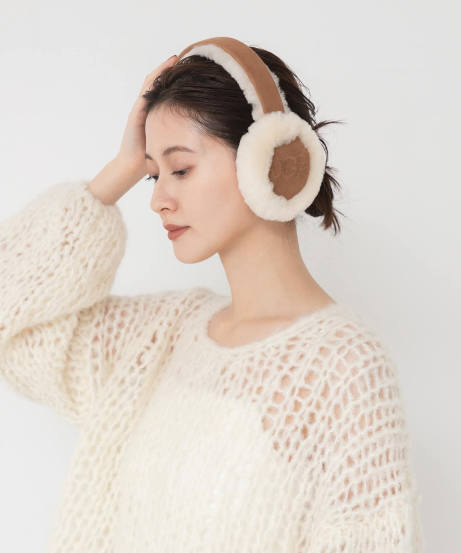 UGG　SHEEPSKIN EARMUFF CHESTNUT -