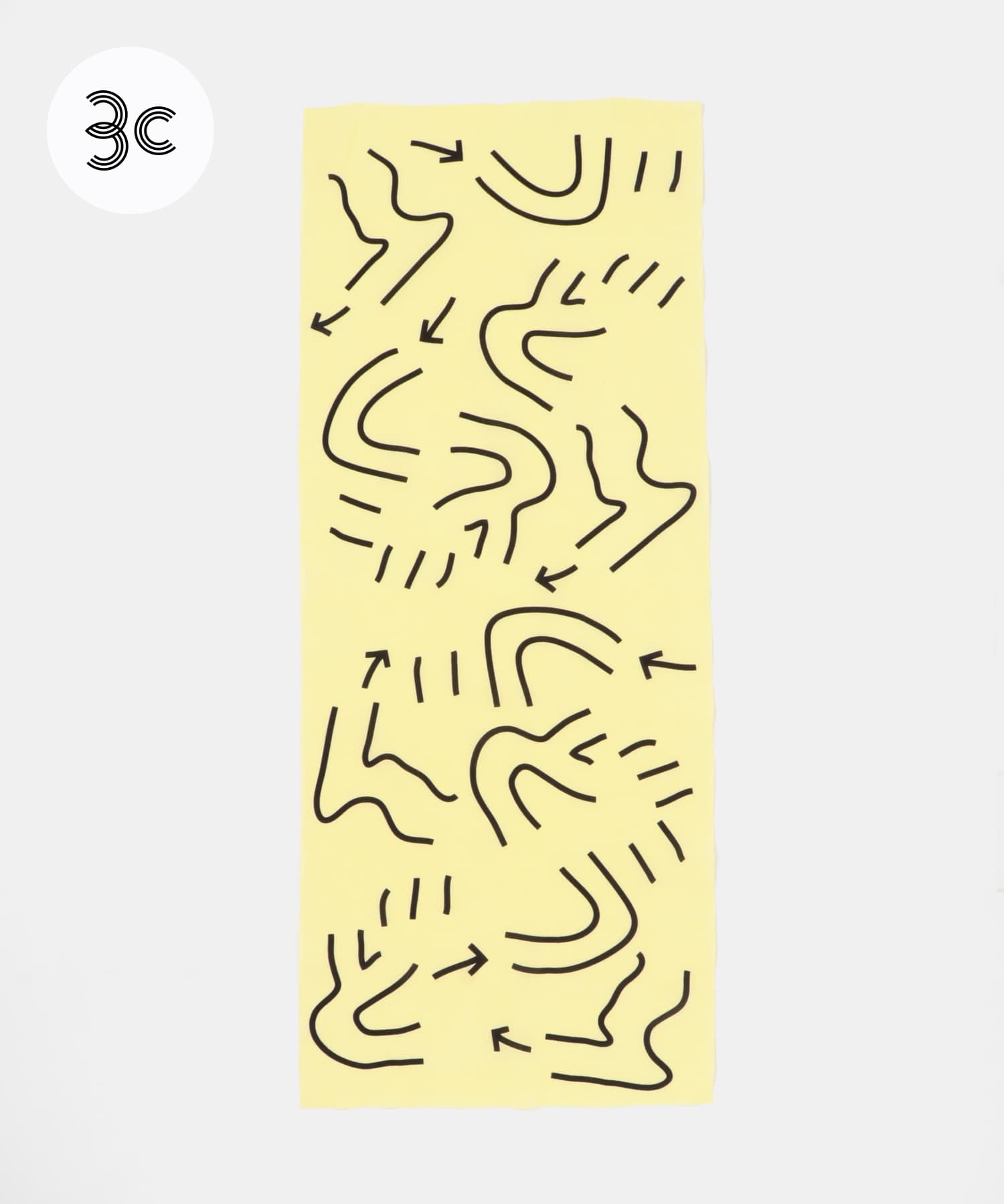 Masanao Hirayama　うどん迷路 てぬぐい2