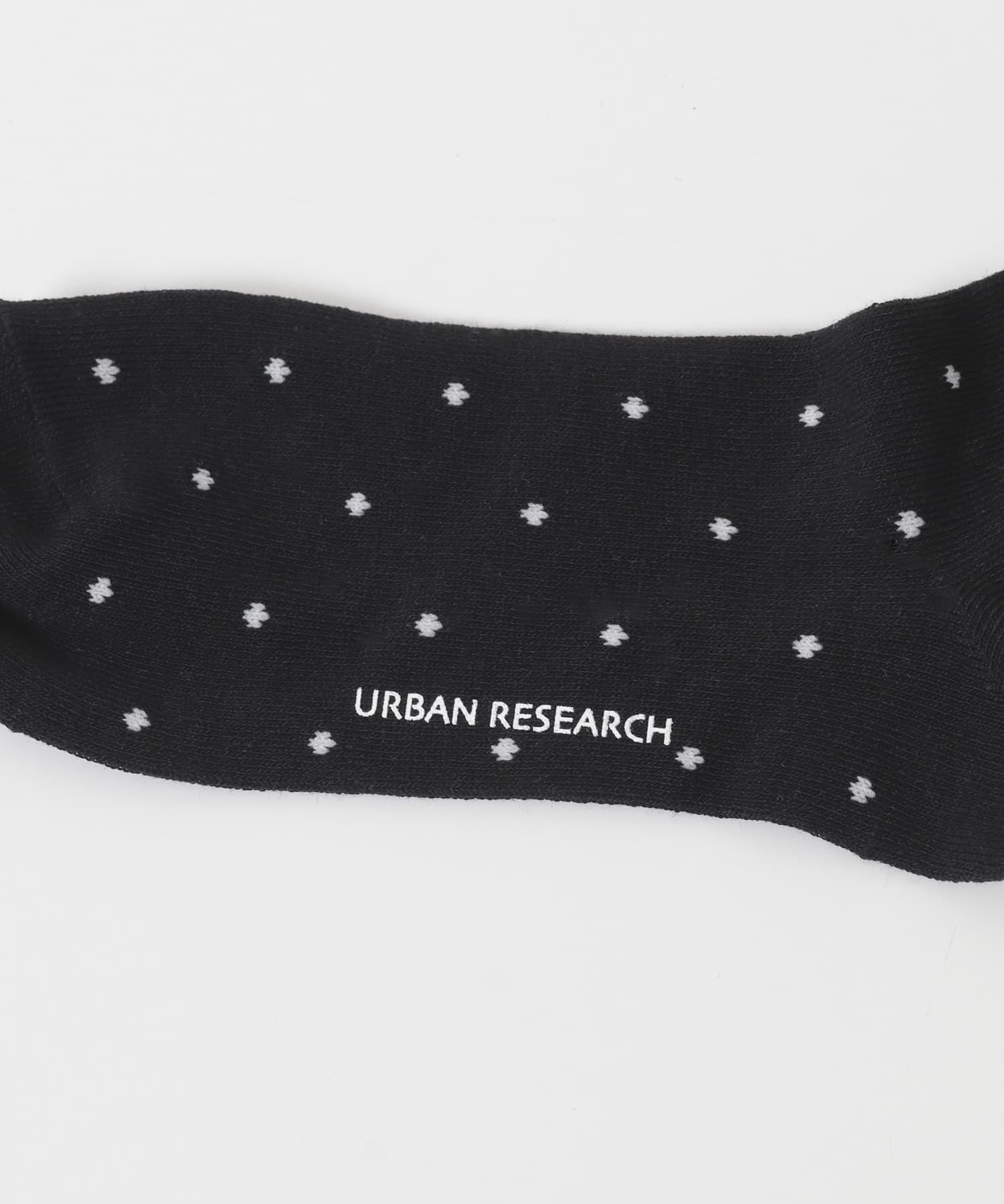 『UR TECH』ドットソックス BLK×OFF 22-24